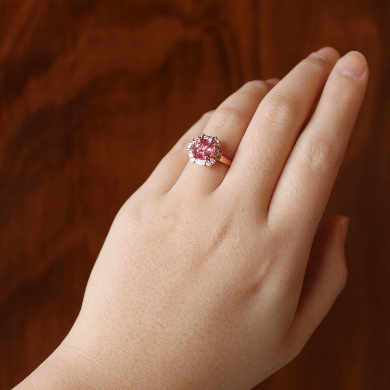 Joanna Padparadscha Sapphire Ring - SOLD