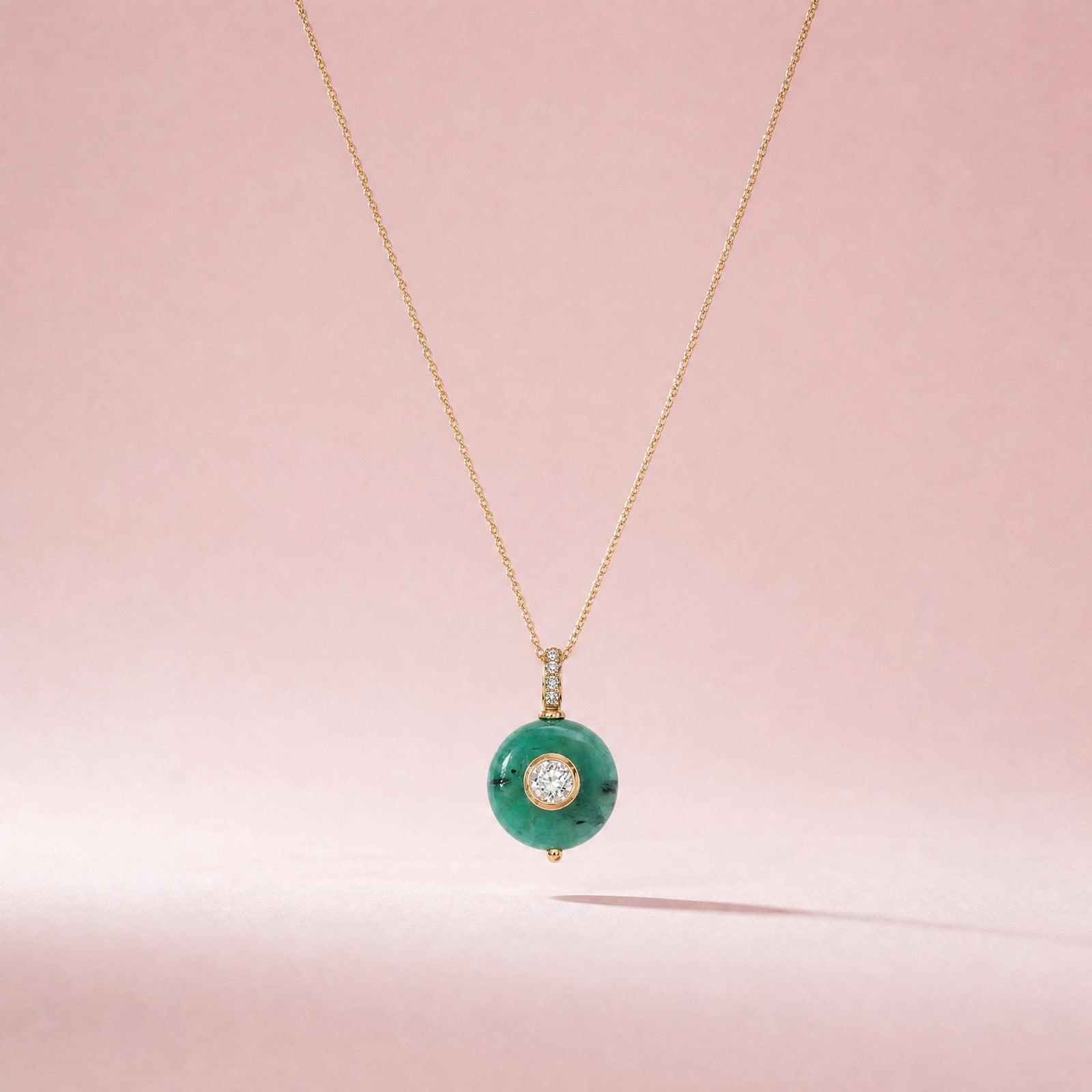 Gemdrops Emerald & White Topaz Charm