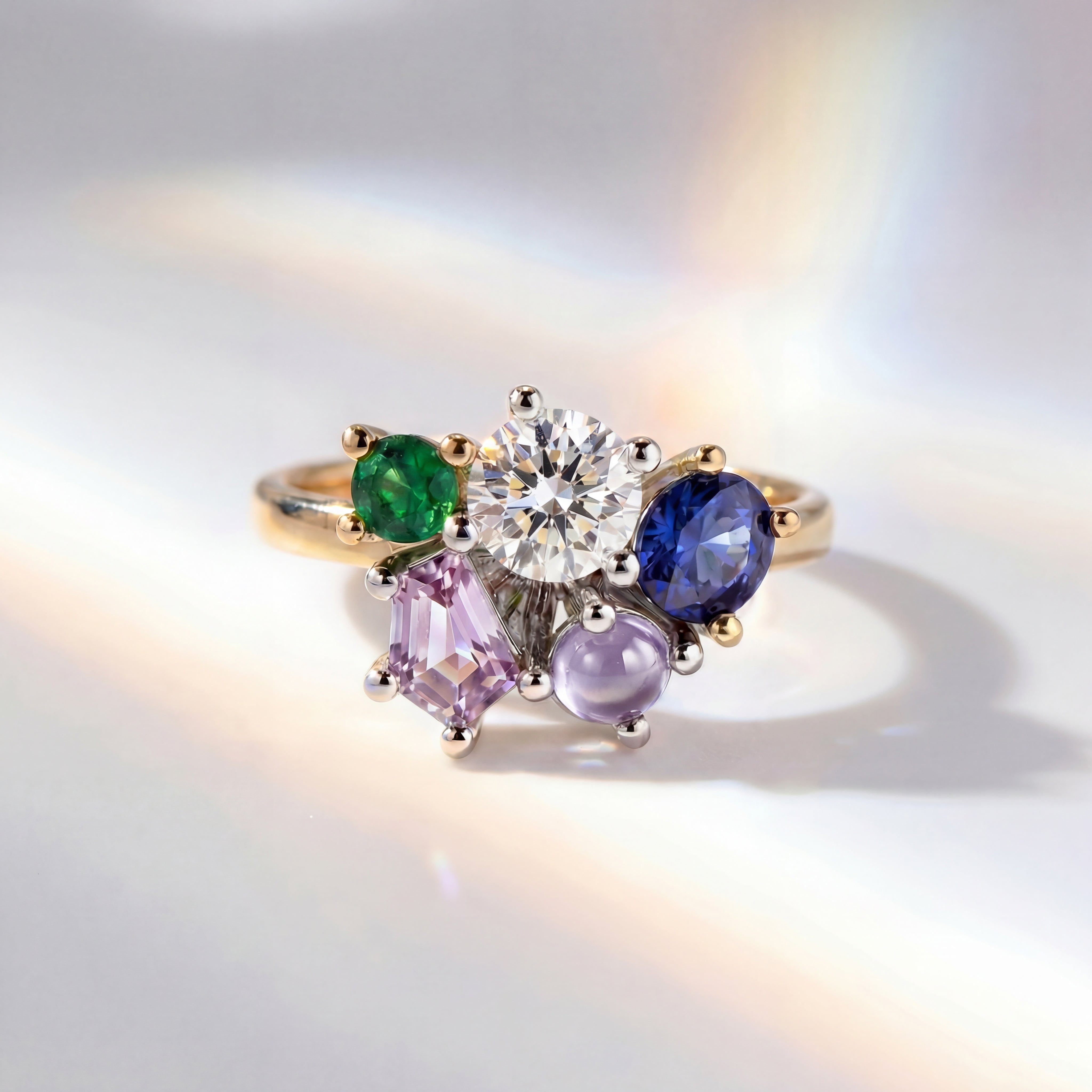 EUNICE BIRTHSTONE BOUQUET RING - SOLD