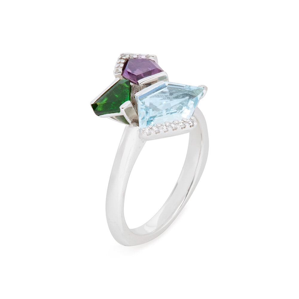 BOUQUET RING - GREEN TSAVORITE