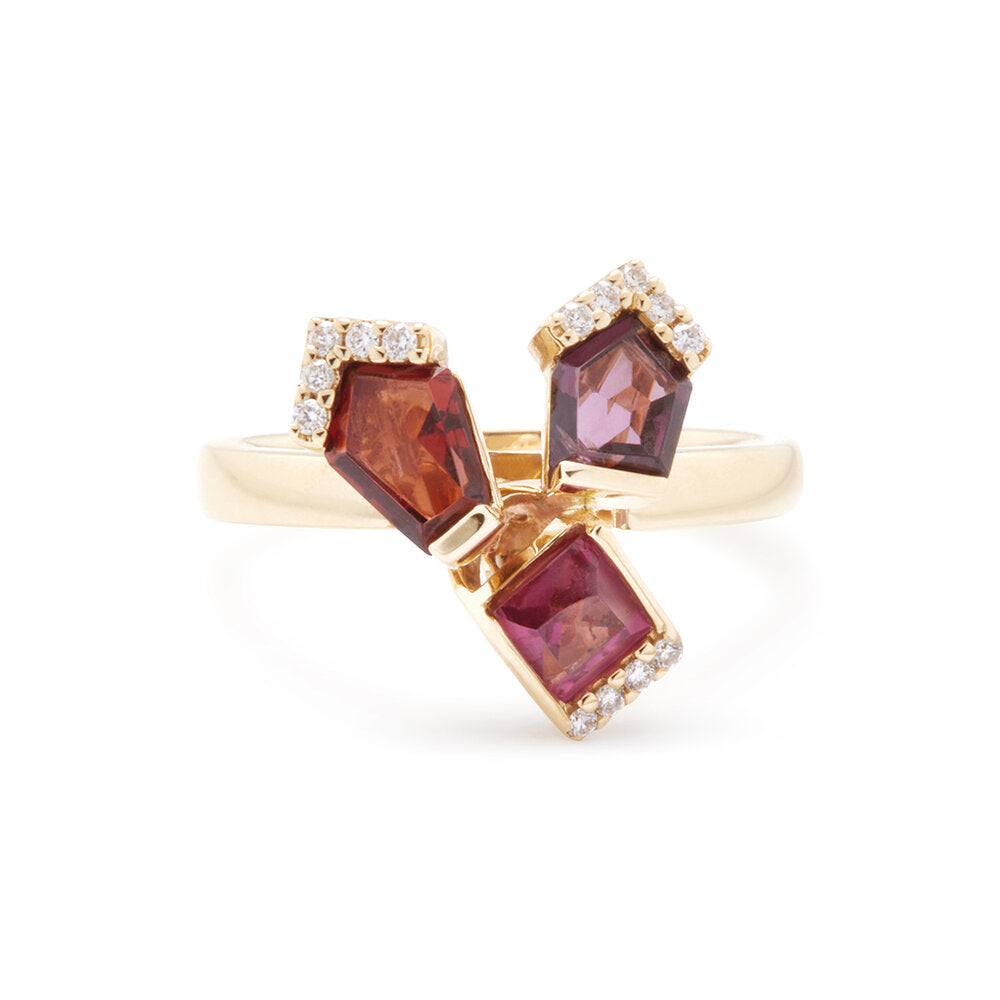 BOUQUET RING - PINK SPINEL