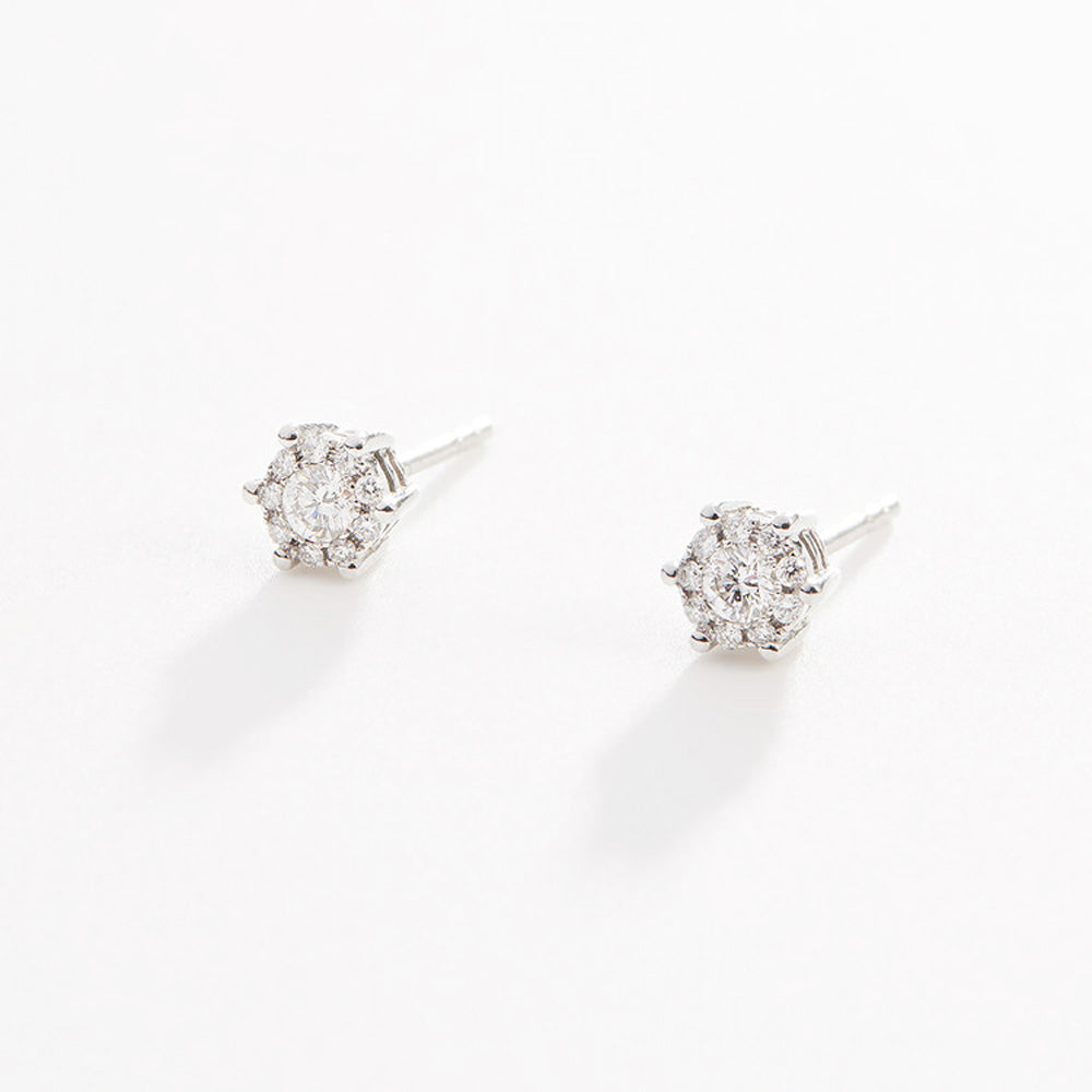 DIAMOND CLUSTER STUDS