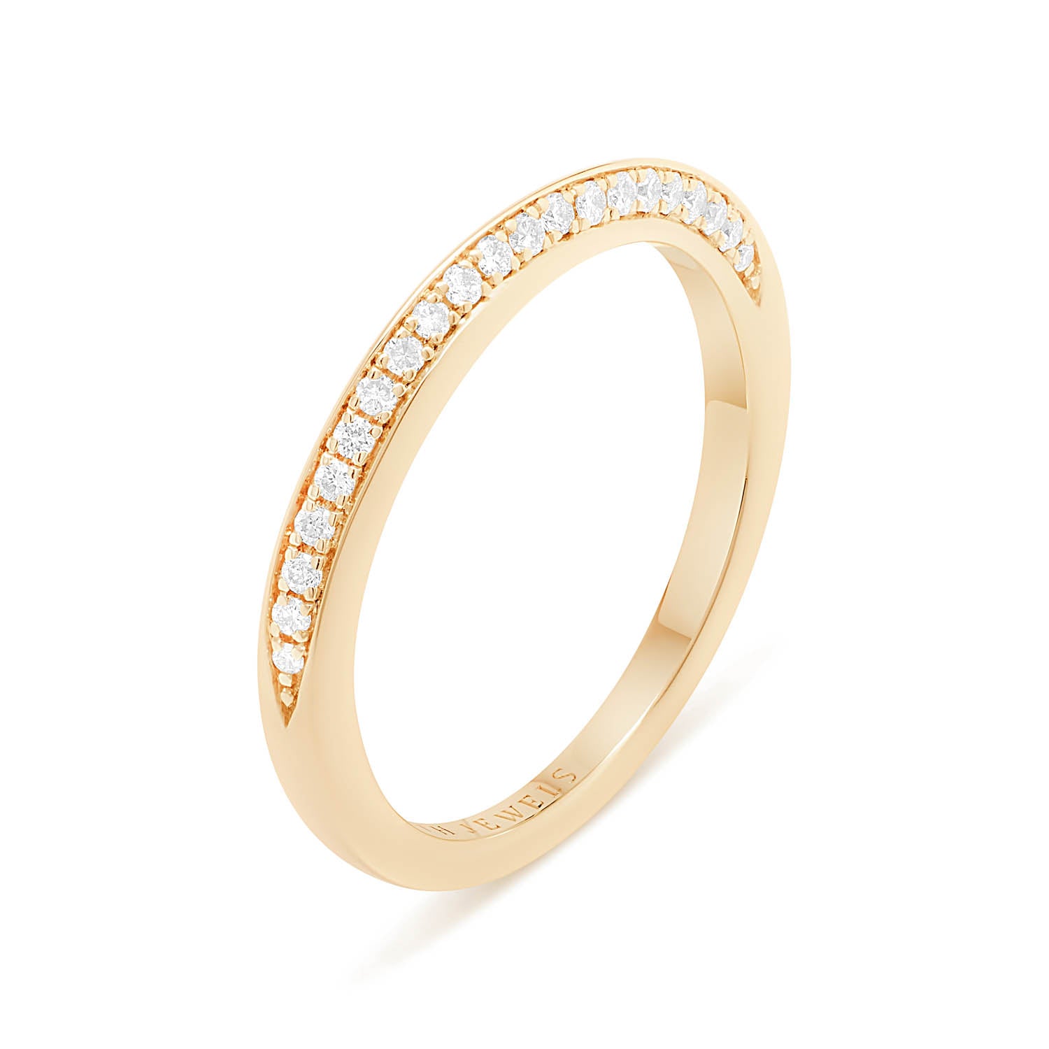 FAROS SLIM DIAMOND BAND - YELLOW GOLD