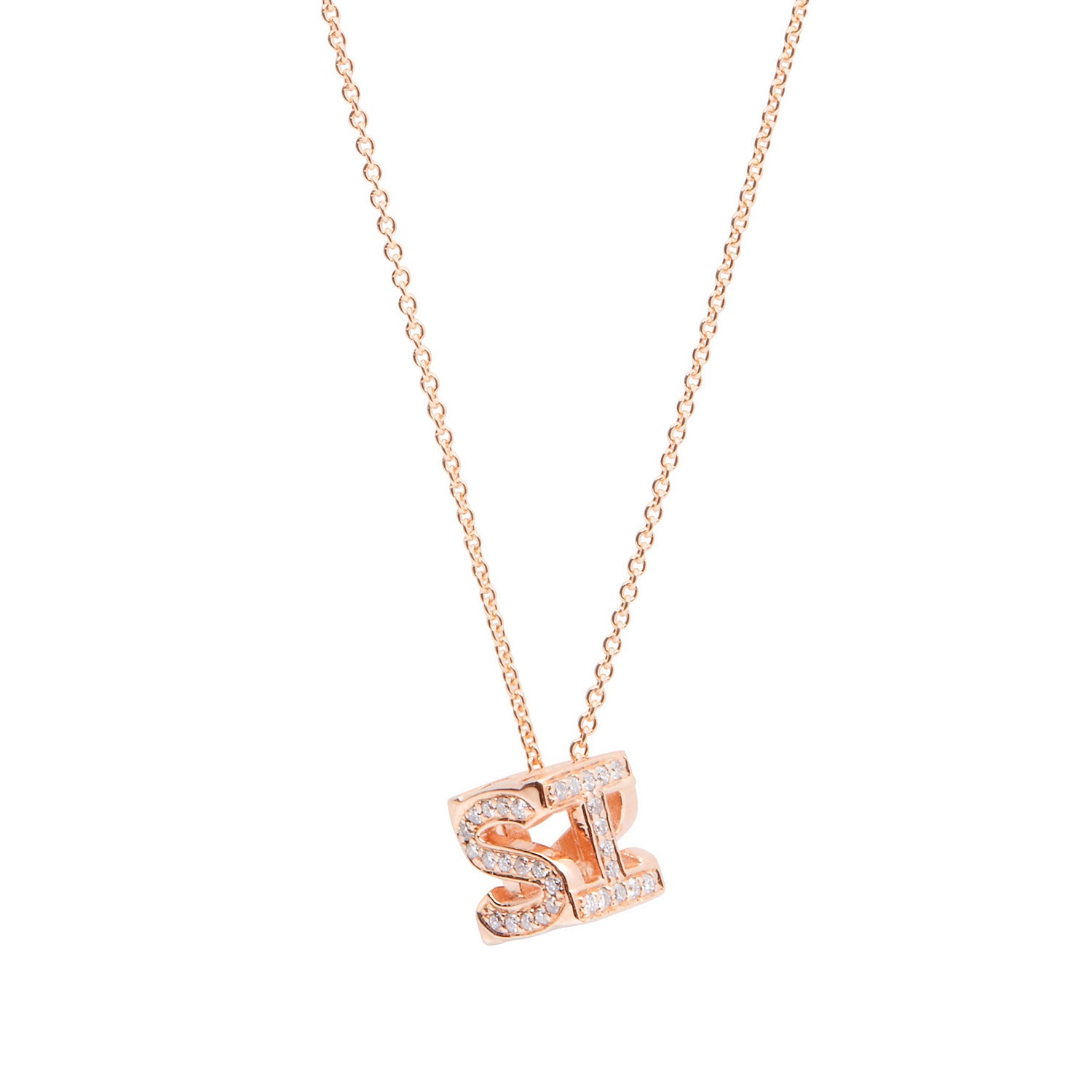 BESPOKE INITIAL CUBE PENDANT