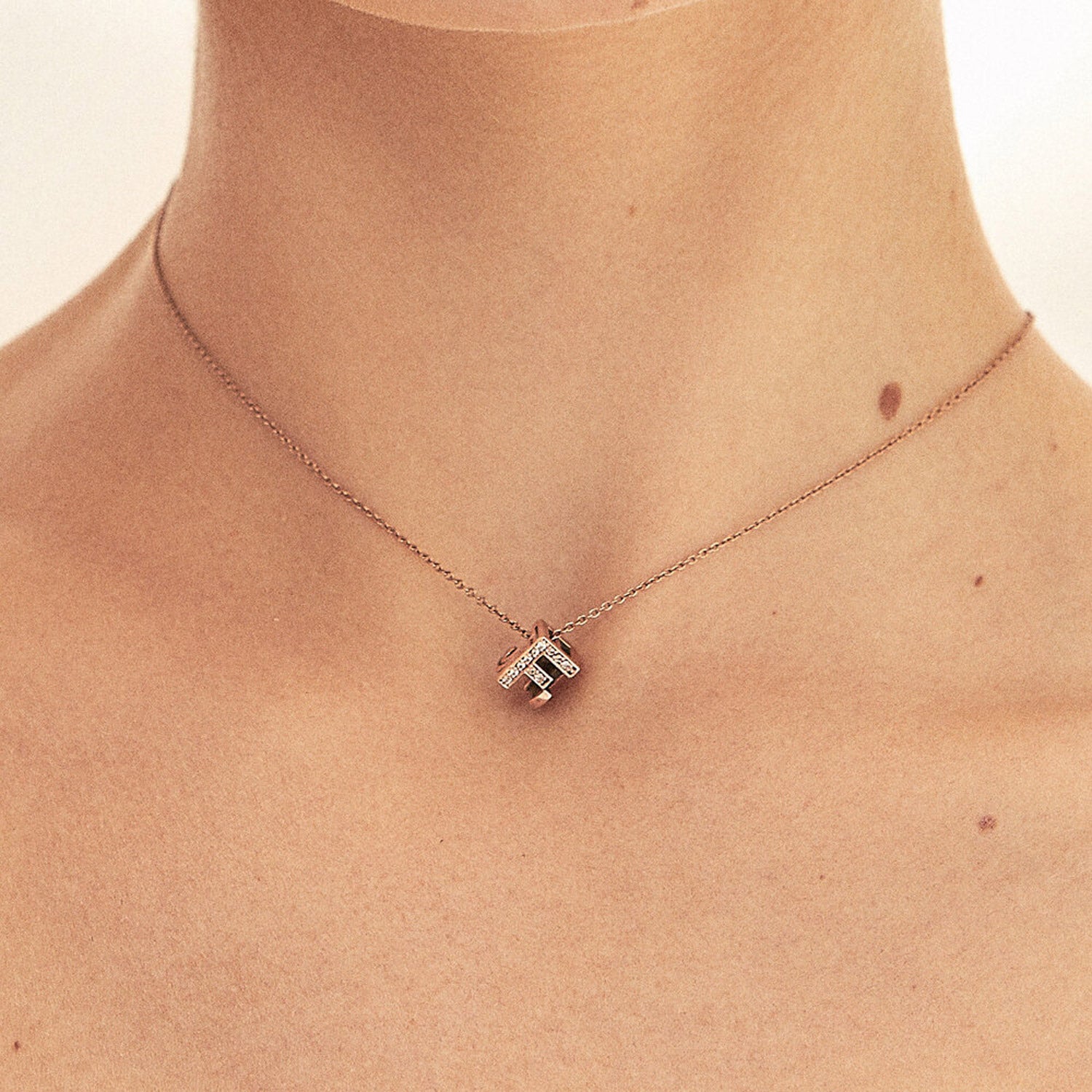 BESPOKE INITIAL CUBE PENDANT
