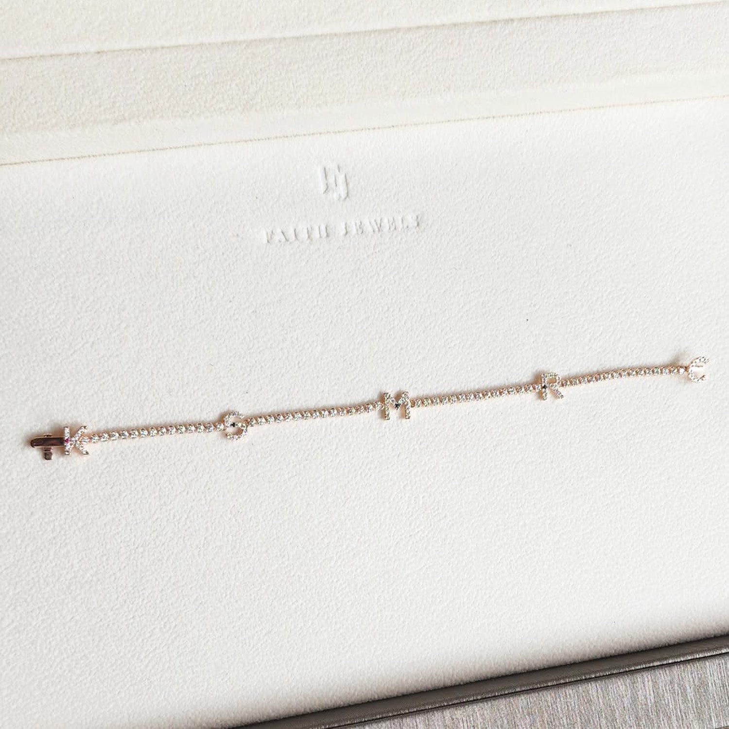 MULTI INITIAL DIAMOND TENNIS BRACELET - SOLD