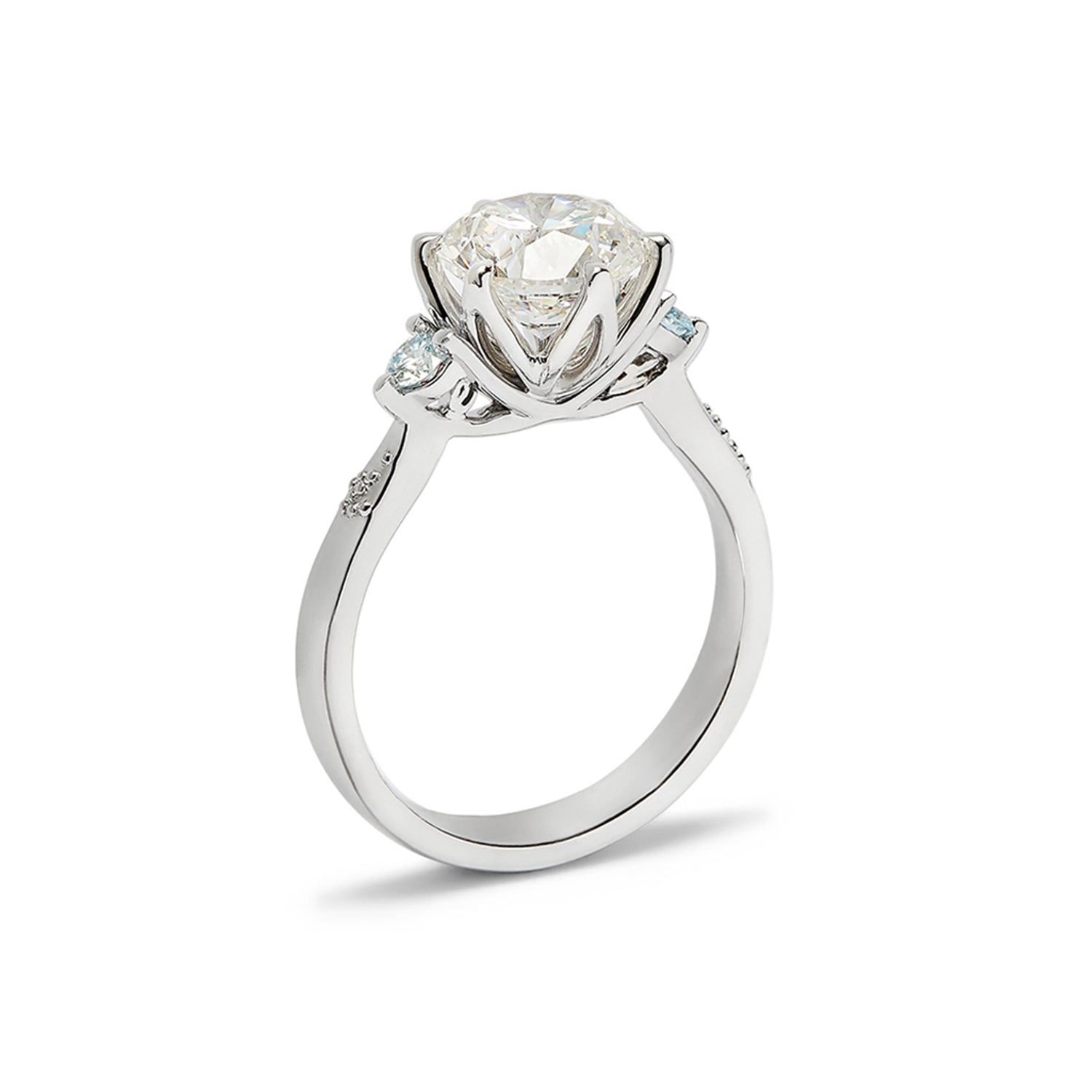 LOTUS ENGAGEMENT RING