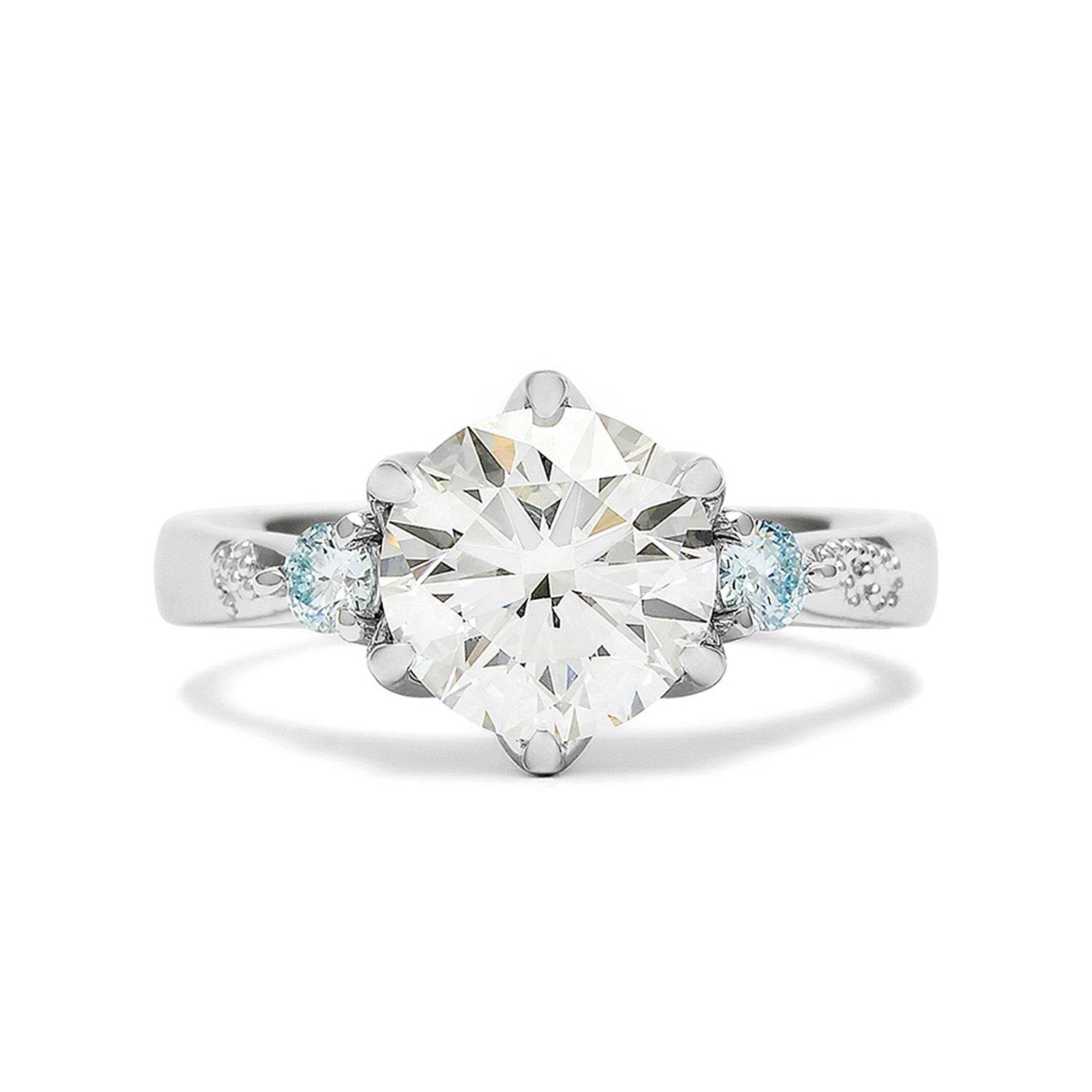 LOTUS ENGAGEMENT RING