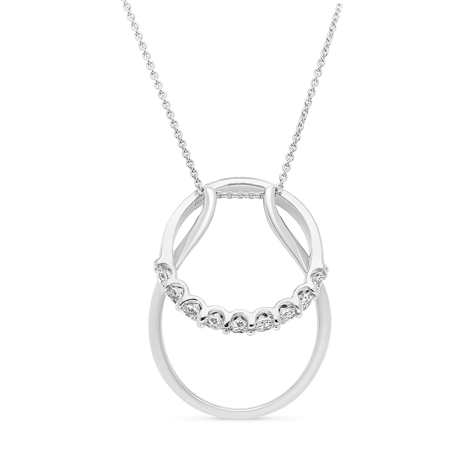 Ring Holder Necklace - White Gold