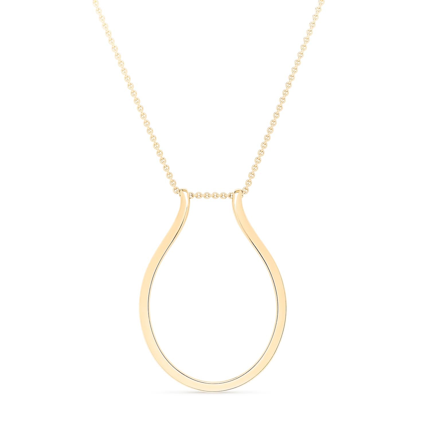 Ring Holder Necklace - Yellow Gold