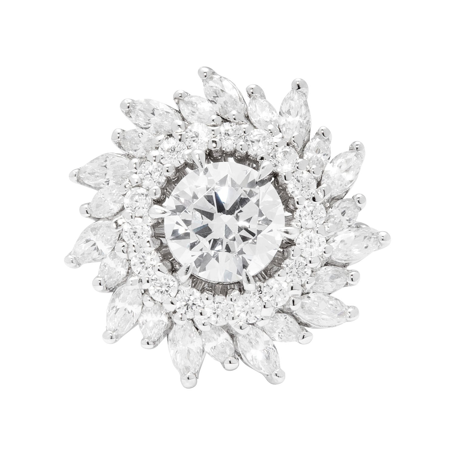 SUNBURST ENGAGEMENT RING
