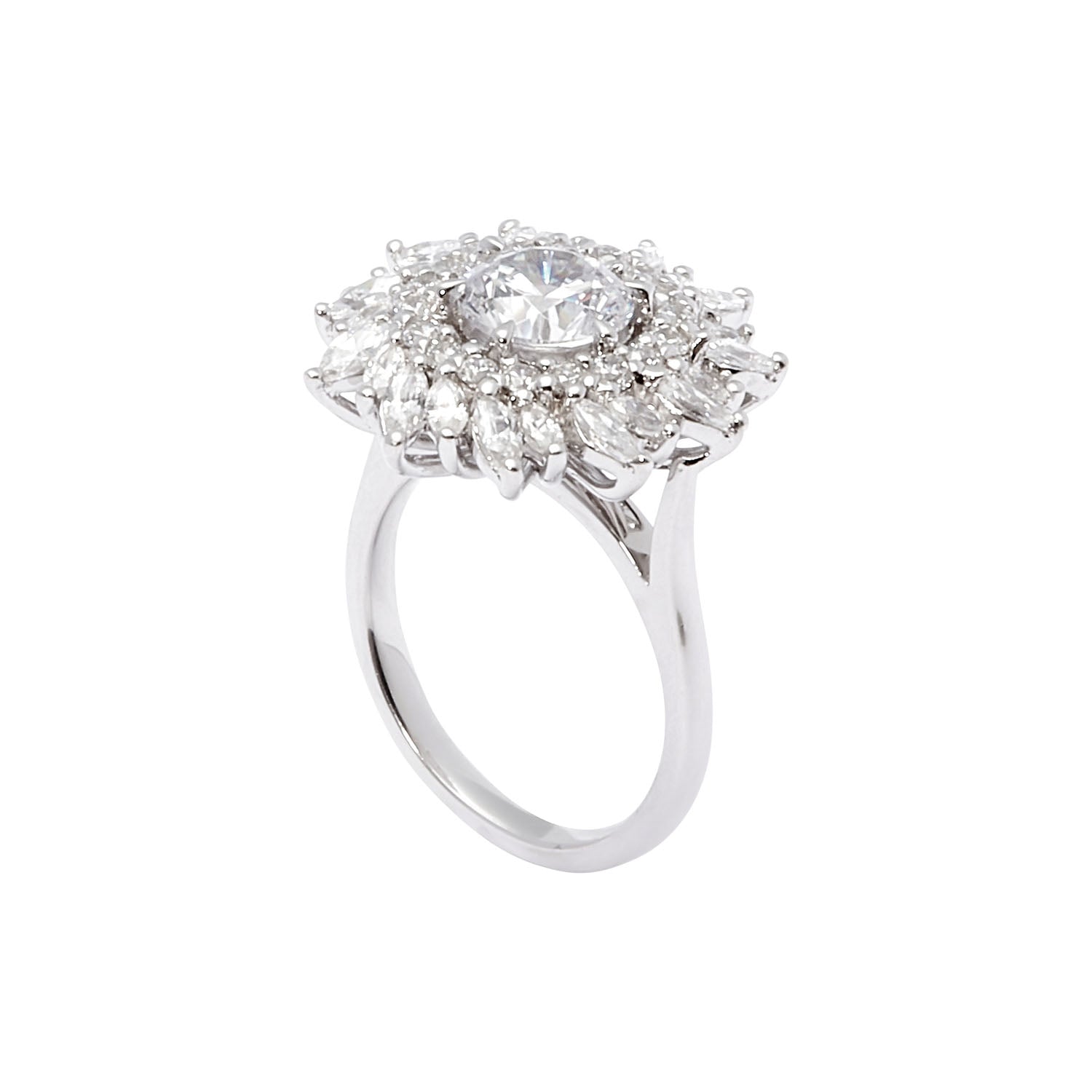SUNBURST ENGAGEMENT RING