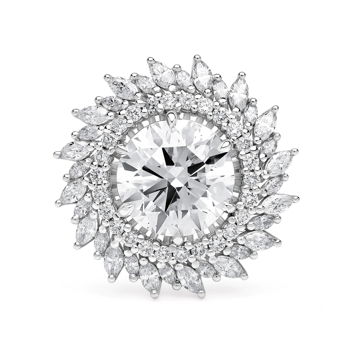 SUNBURST ENGAGEMENT RING