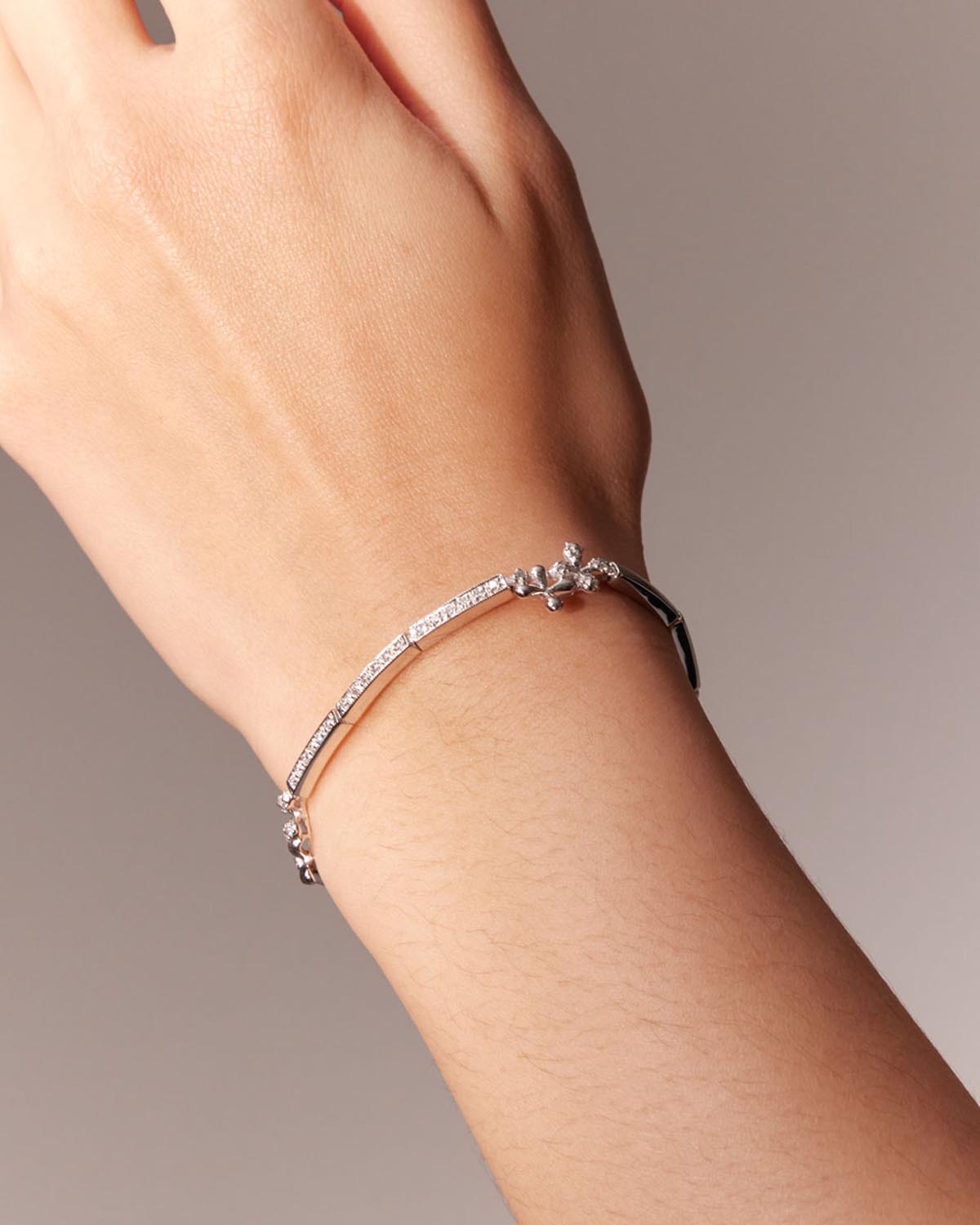 Wildflowers Diamond Bracelet - White Gold
