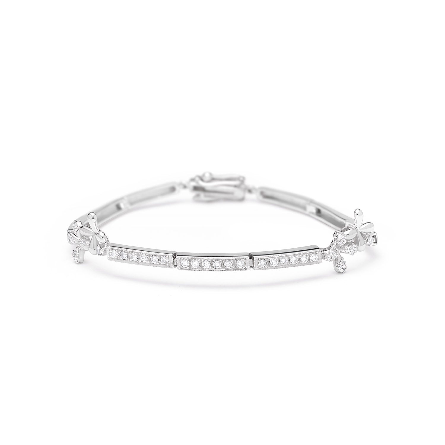 Wildflowers Diamond Bracelet - White Gold