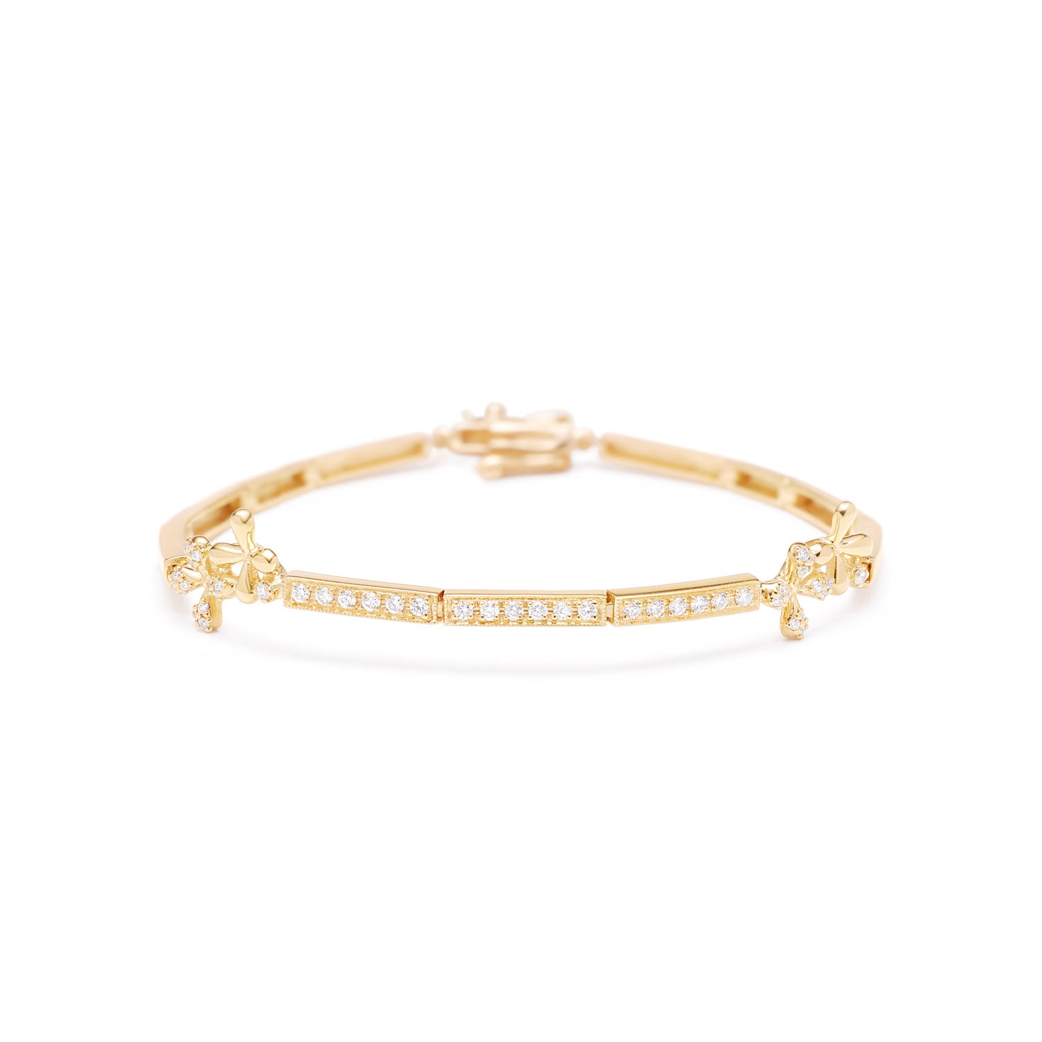 Wildflowers Diamond Bracelet - Yellow Gold