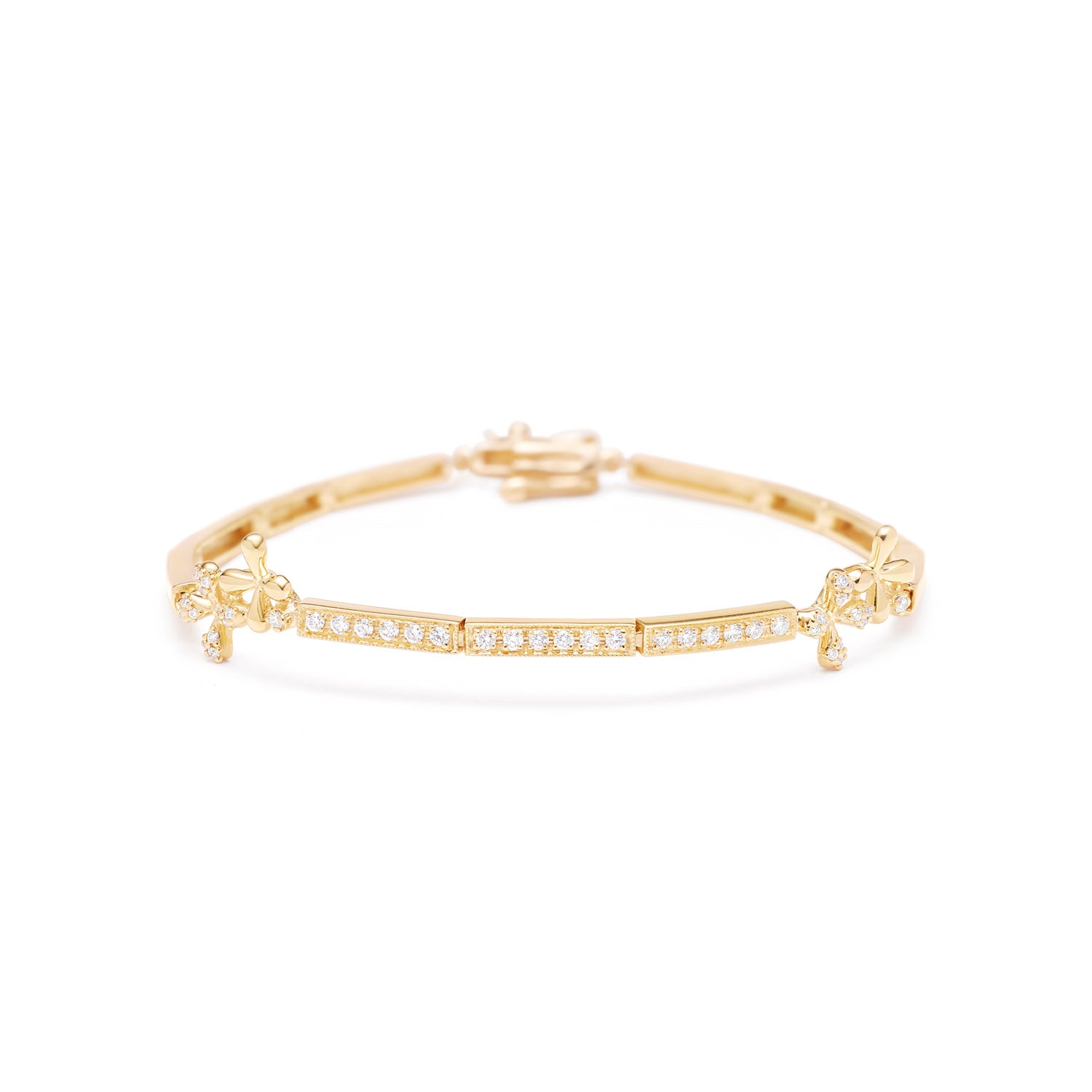 Wildflowers Diamond Bracelet - Yellow Gold