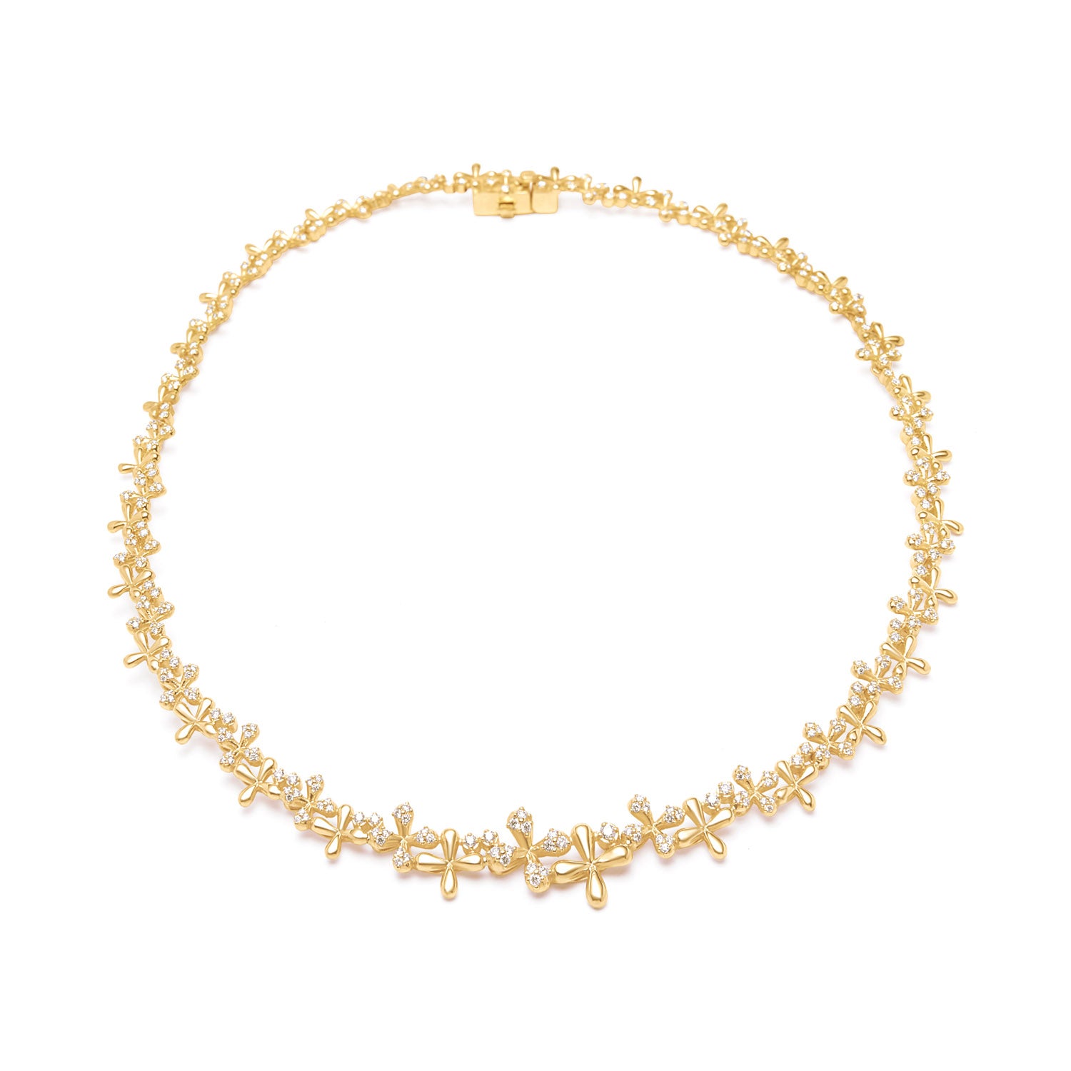 Wildflowers Diamond Collar - Yellow Gold