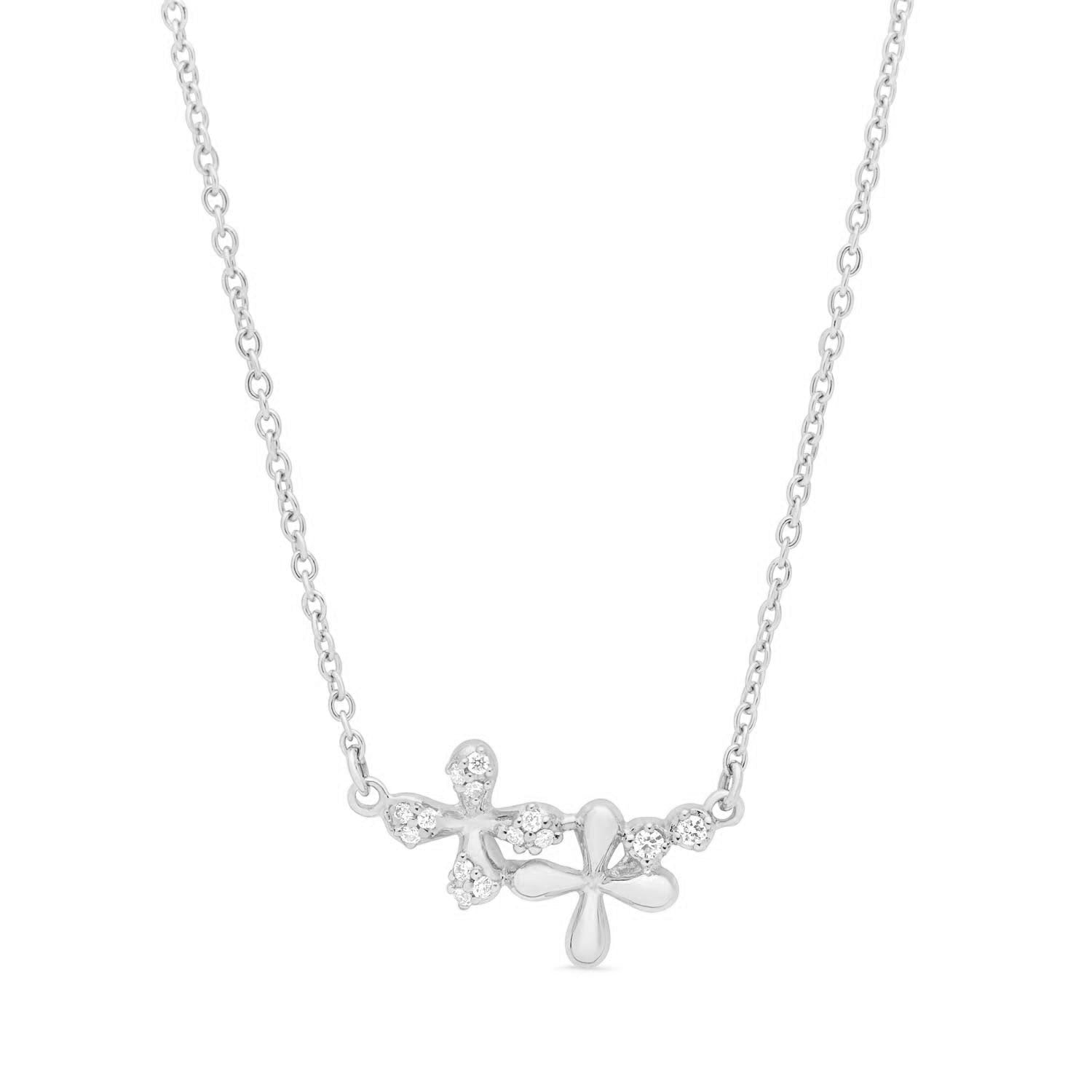 Wildflowers Diamond Necklace - White Gold