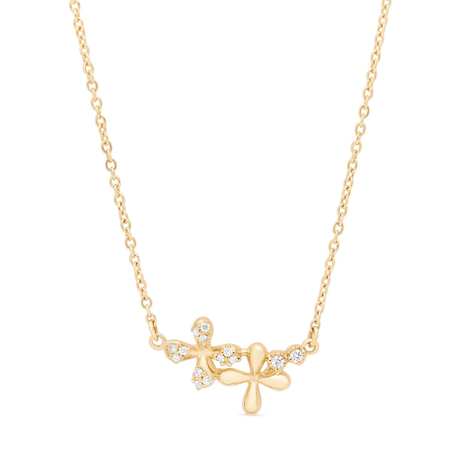 Wildflowers Diamond Necklace - Yellow Gold