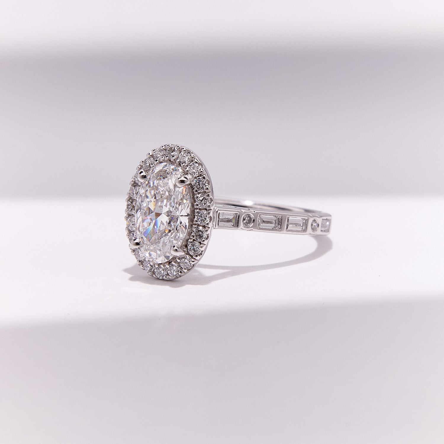 Bespoke Morse Code Engagement Diamond Ring - SOLD
