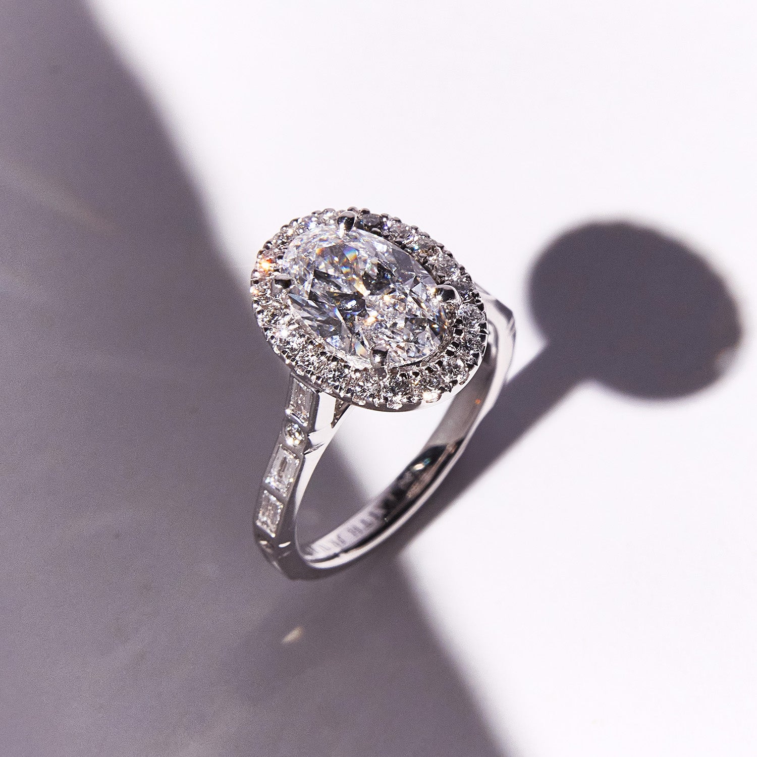 Bespoke Morse Code Engagement Diamond Ring - SOLD