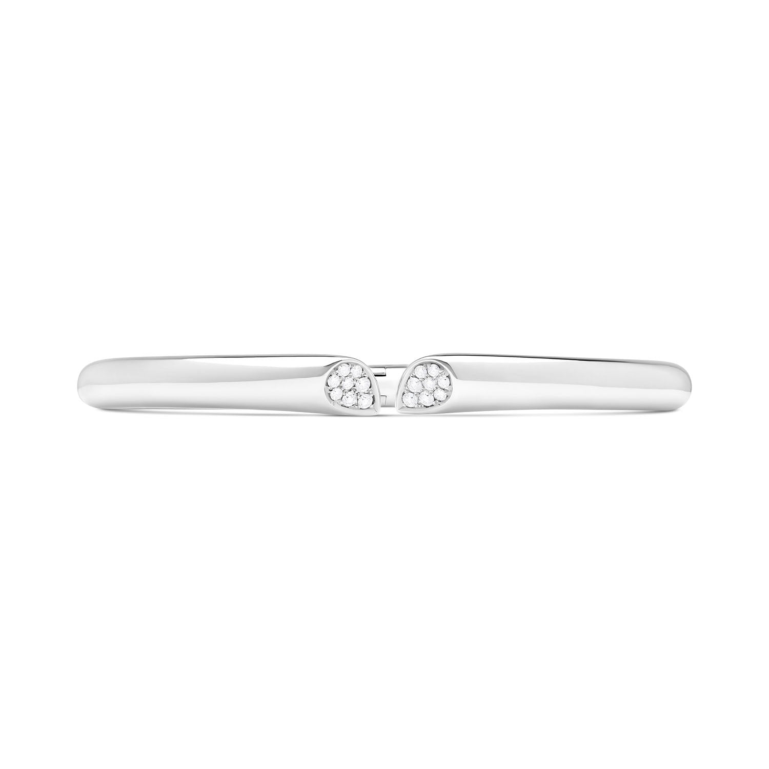 Whispers of Love Diamond Bangle - White Gold