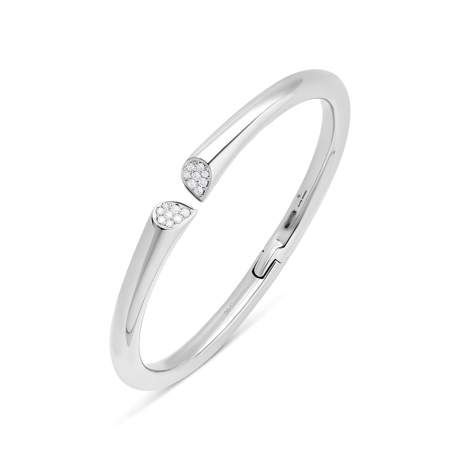 Whispers of Love Diamond Bangle - White Gold