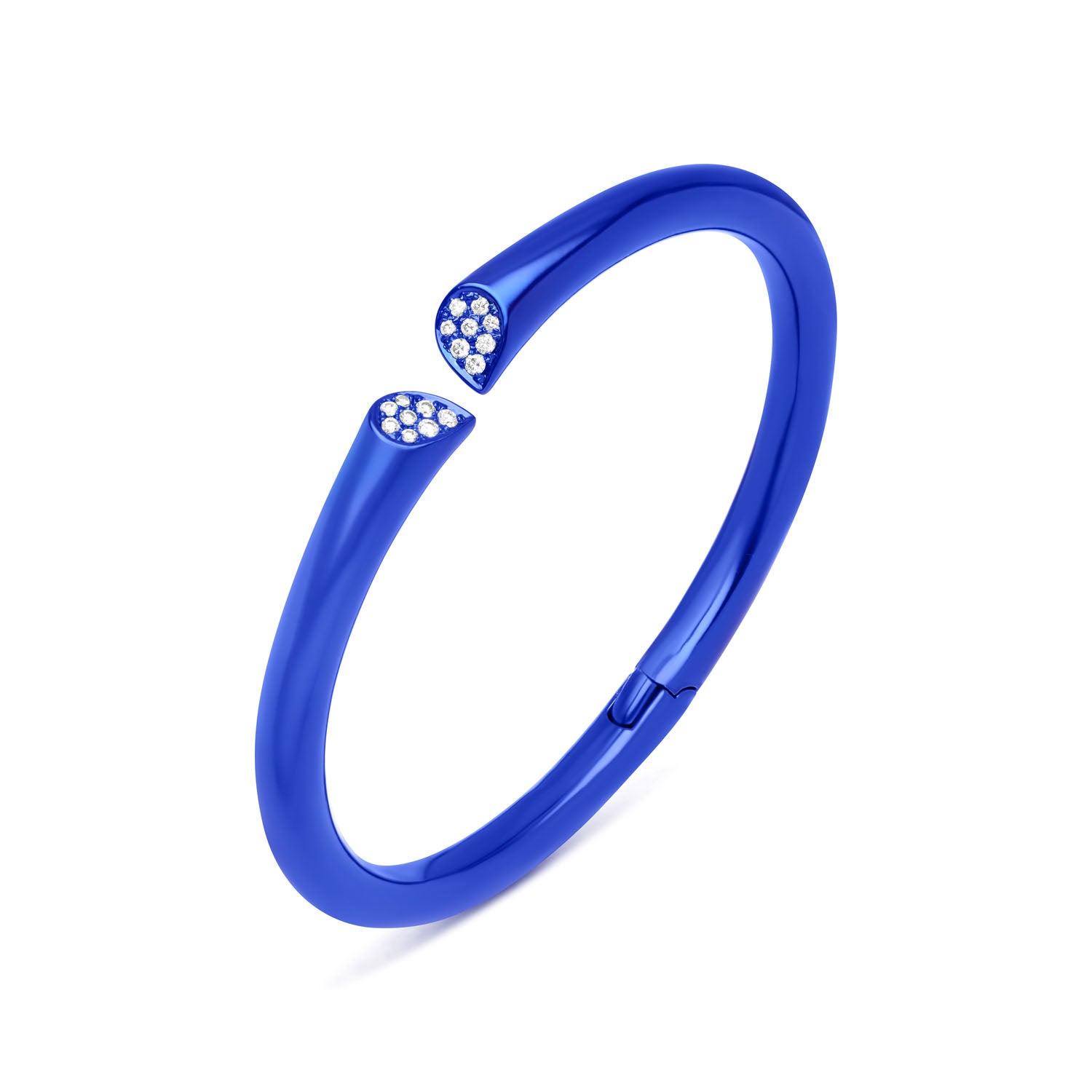 Whispers of Love Diamond Bangle - Blue Titanium