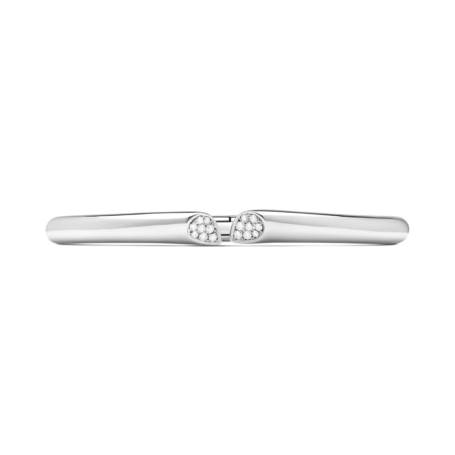 Whispers of Love Diamond Bangle - Platinum