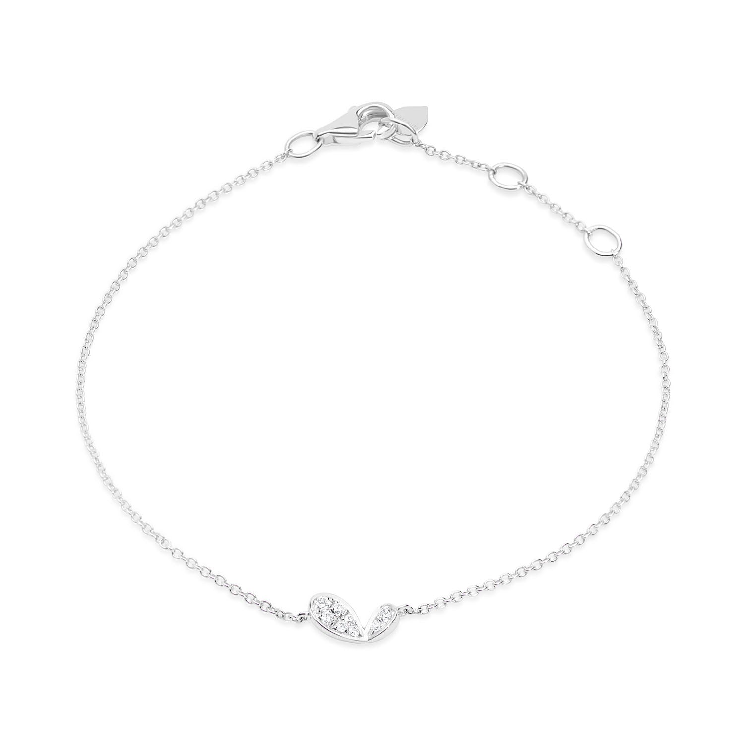 Whispers of Love Diamond Bracelet - White Gold