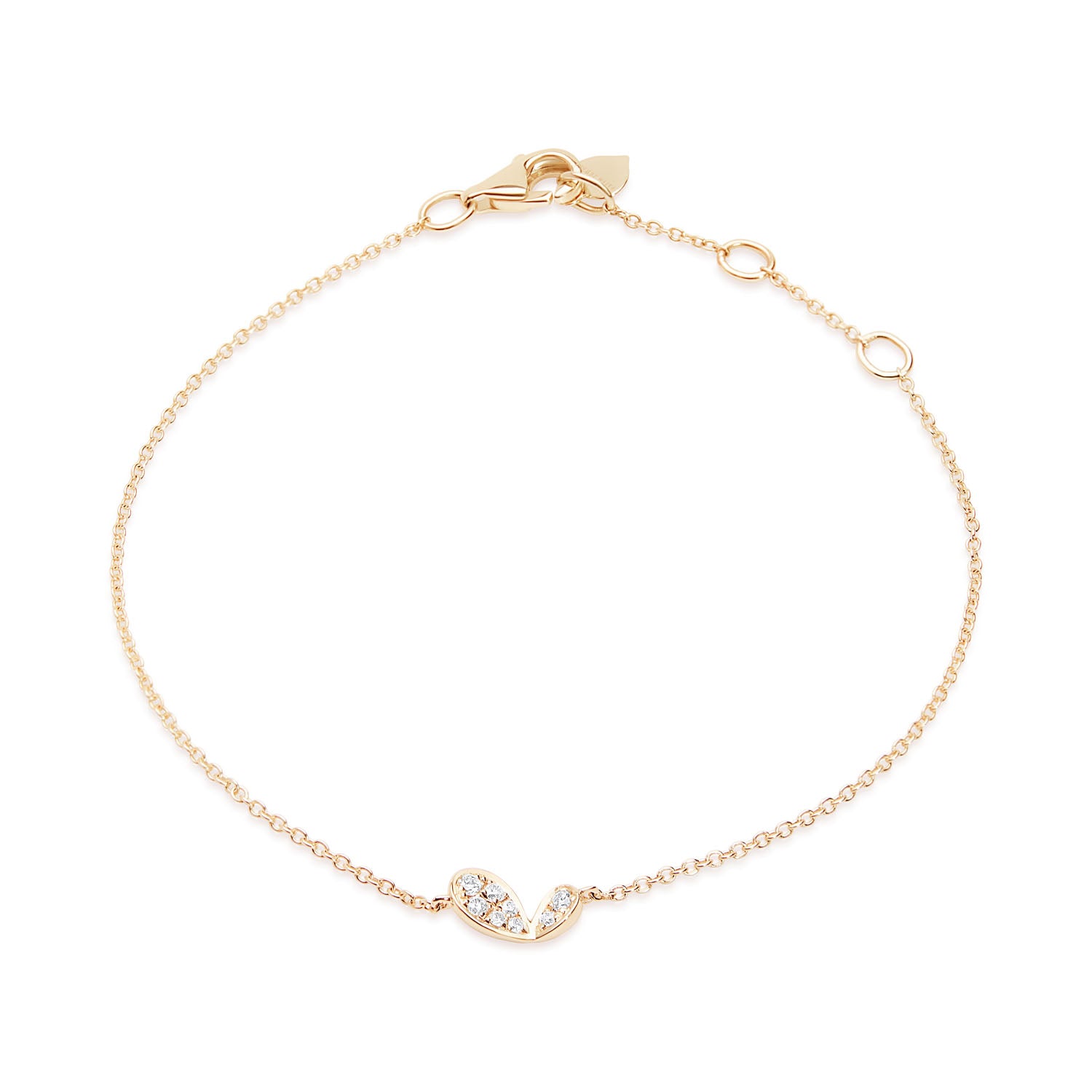 Whispers of Love Diamond Bracelet - Yellow Gold