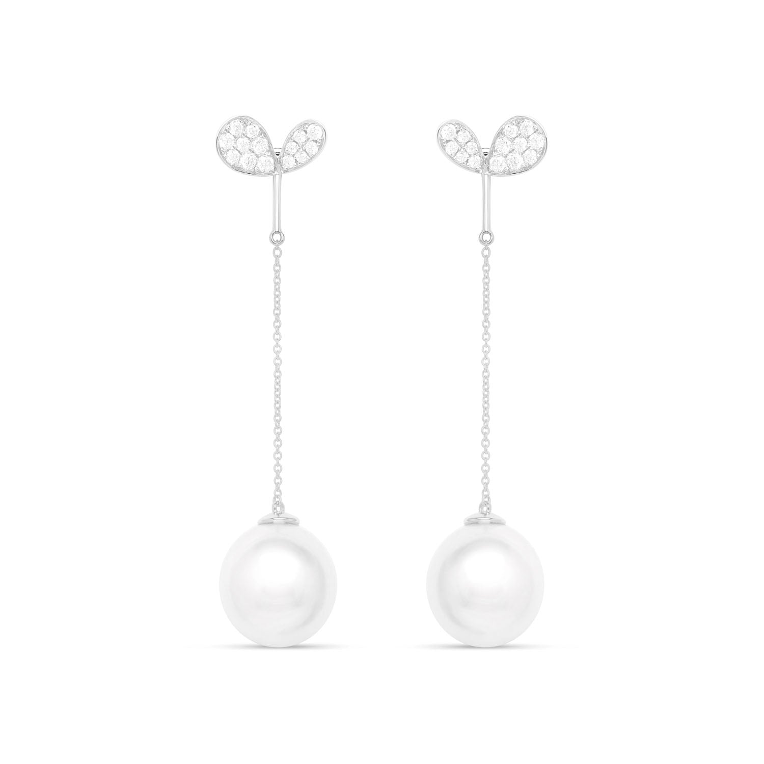 Whispers of Love Pearl Enhancers - White Gold