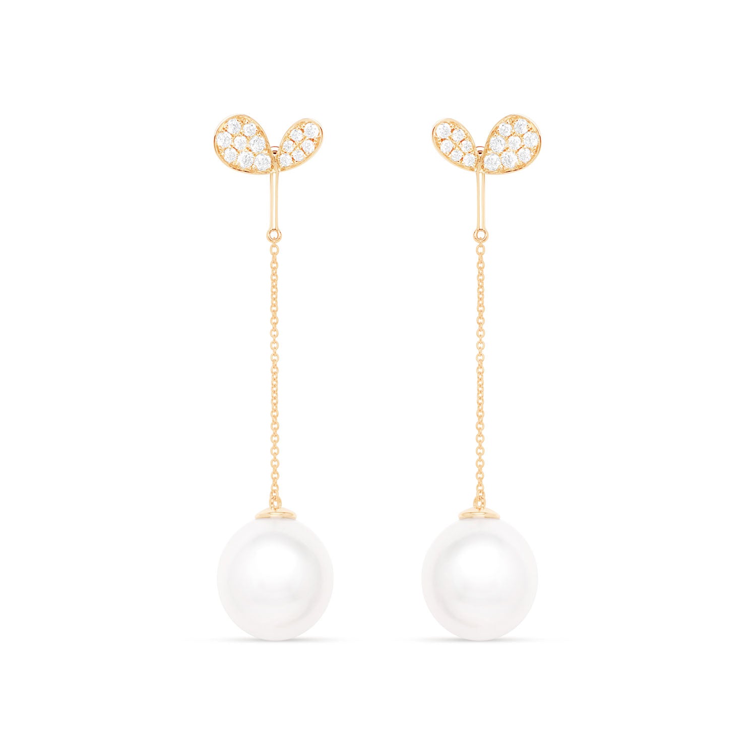Whispers of Love Pearl Enhancers - Yellow Gold