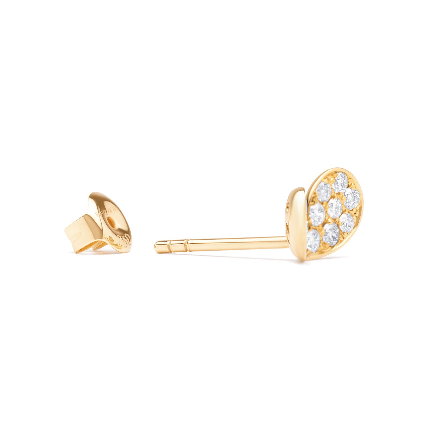 Whispers of Love Maxi Diamond Earrings - Yellow Gold