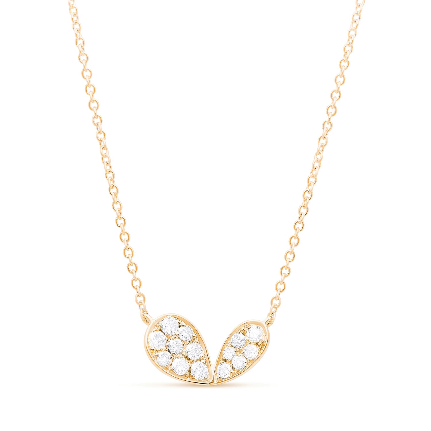 Whispers of Love Mini Necklace - Yellow Gold