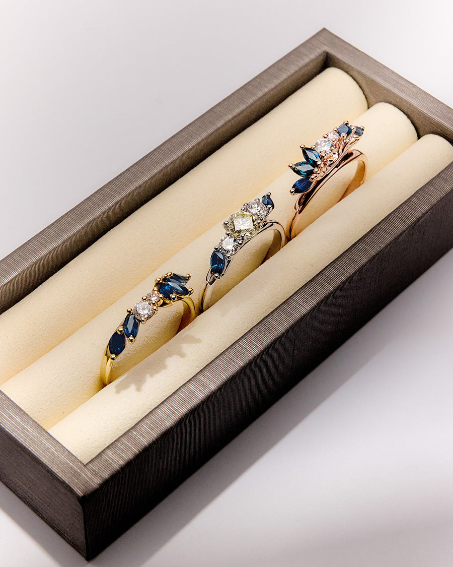 SAPPHIRE CELESTIAL RING STACK - SOLD