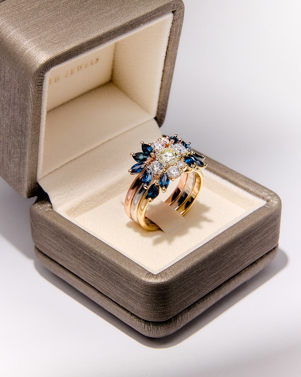 SAPPHIRE CELESTIAL RING STACK - SOLD
