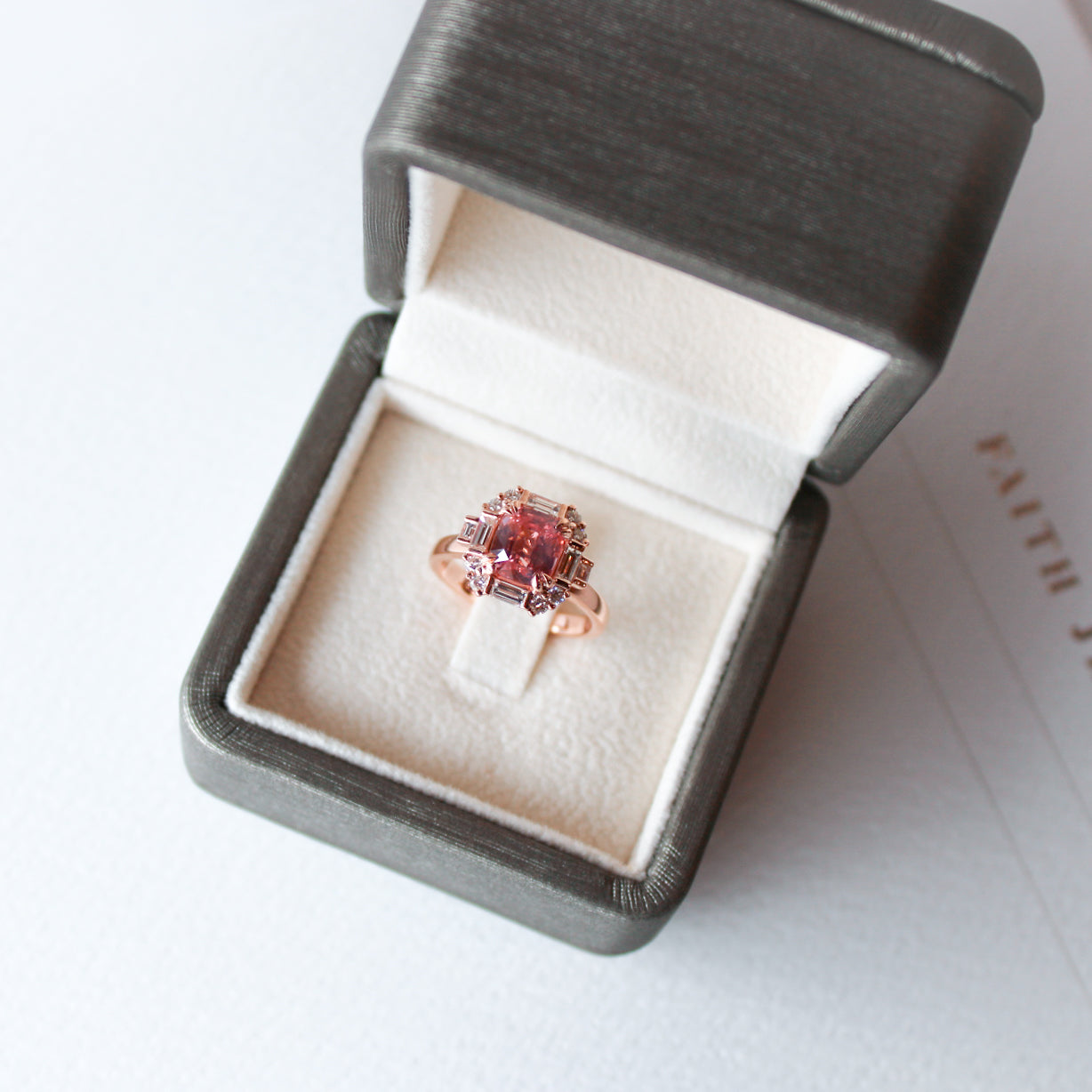 Joanna Padparadscha Sapphire Ring - SOLD