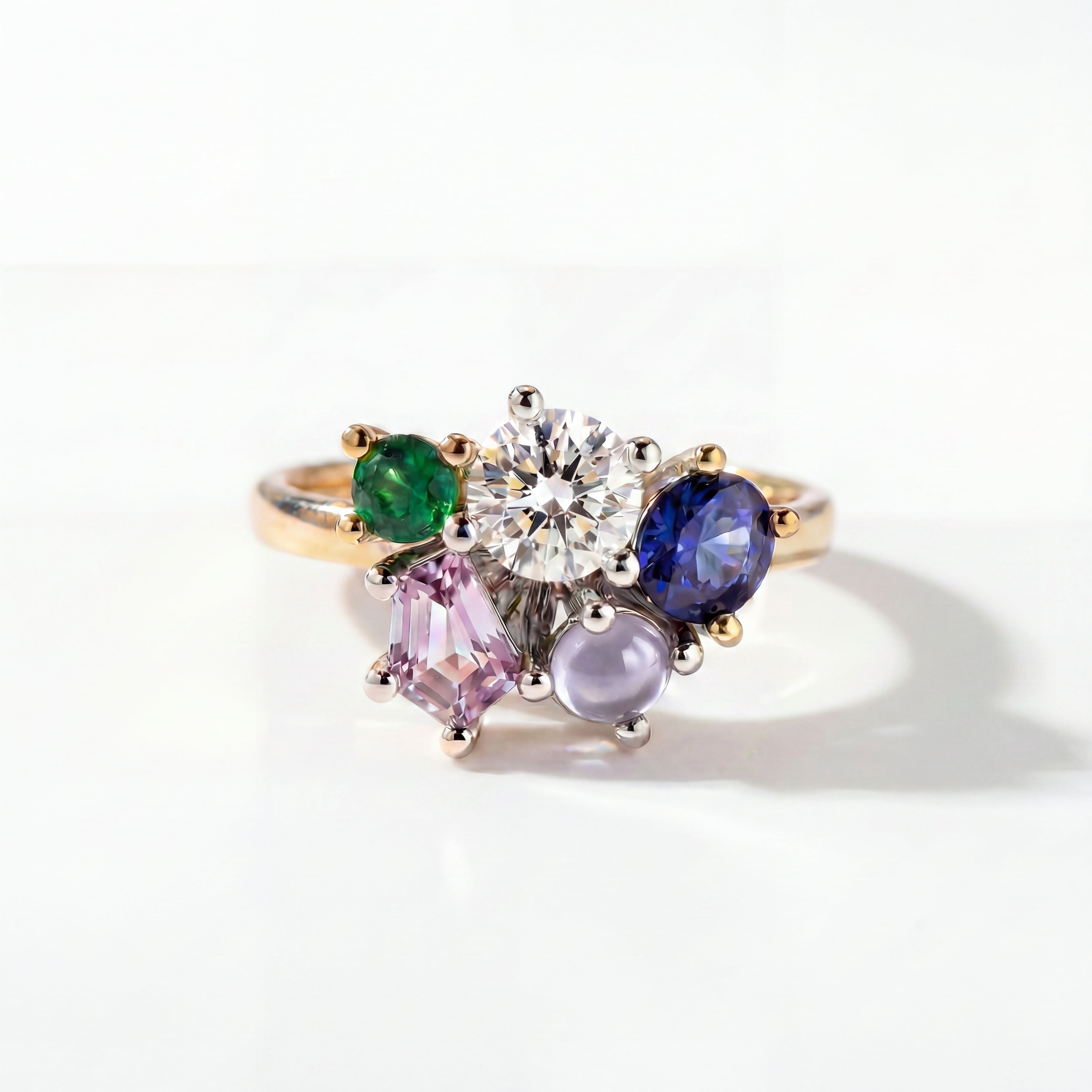 EUNICE BIRTHSTONE BOUQUET RING - SOLD