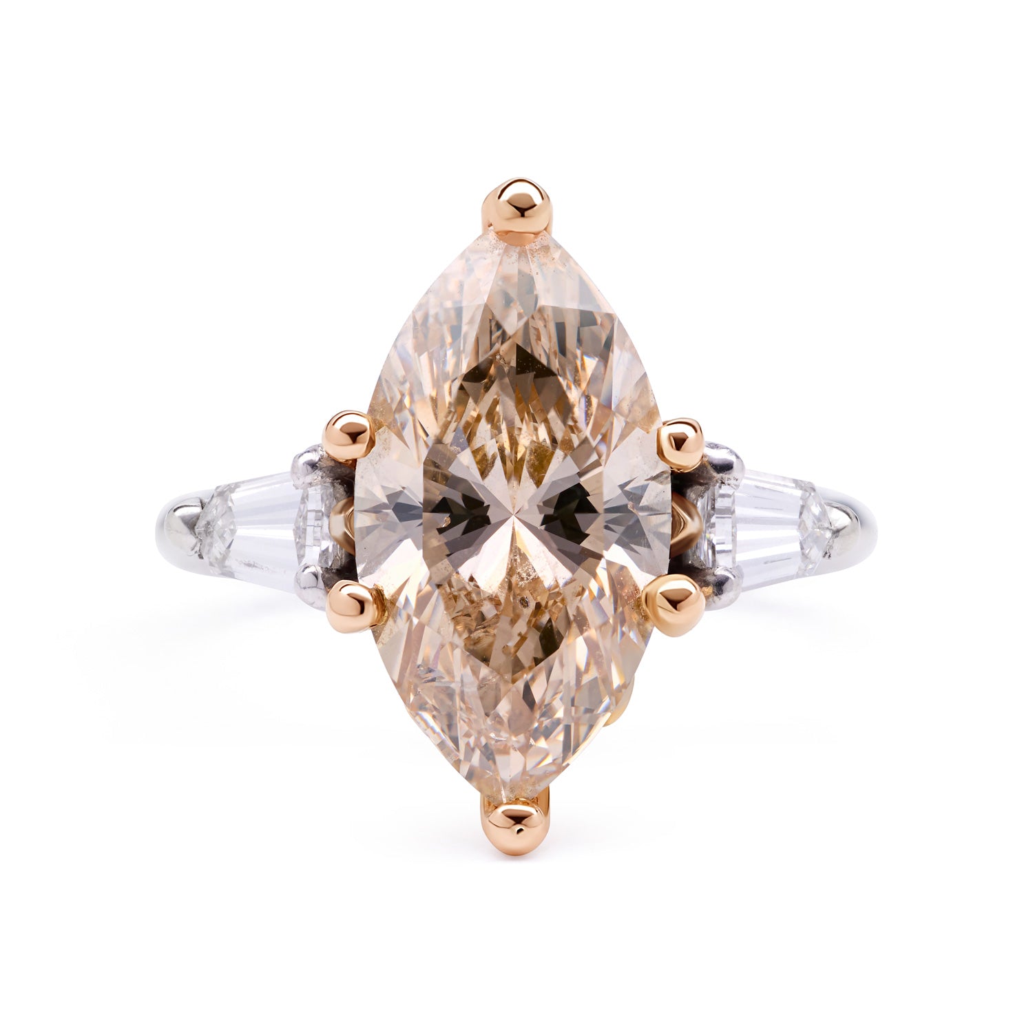 LOTUS CHAMPAGNE DIAMOND RING