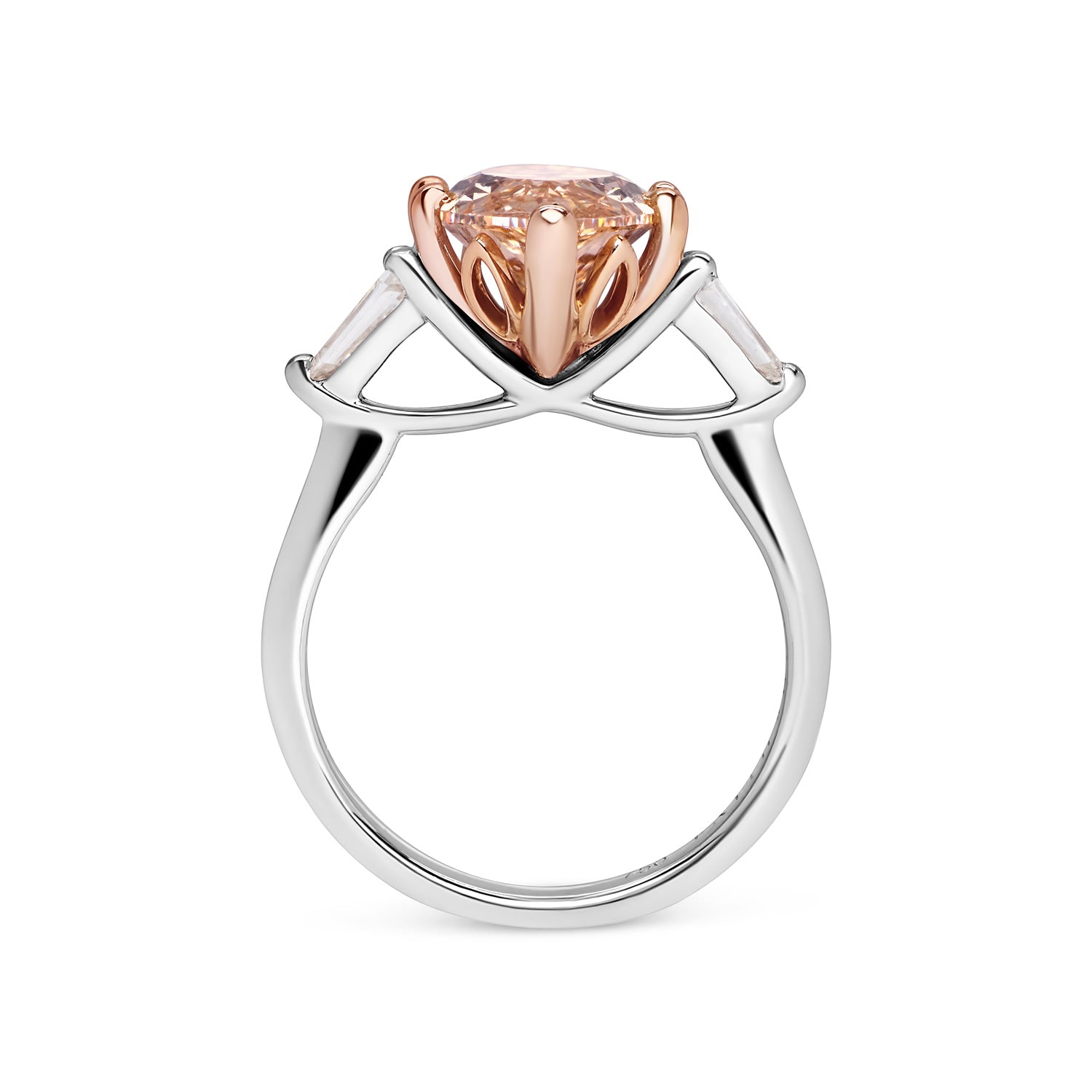 LOTUS CHAMPAGNE DIAMOND RING