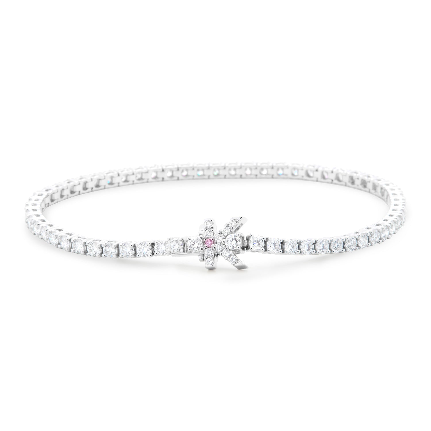 BESPOKE DIAMOND INITIAL TENNIS BRACELET