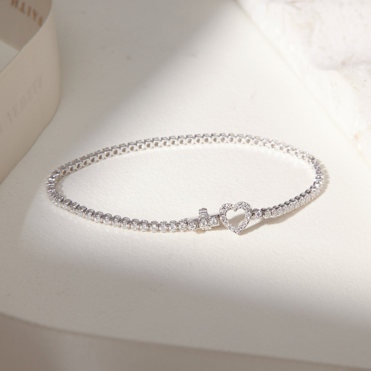 BESPOKE DIAMOND INITIAL TENNIS BRACELET