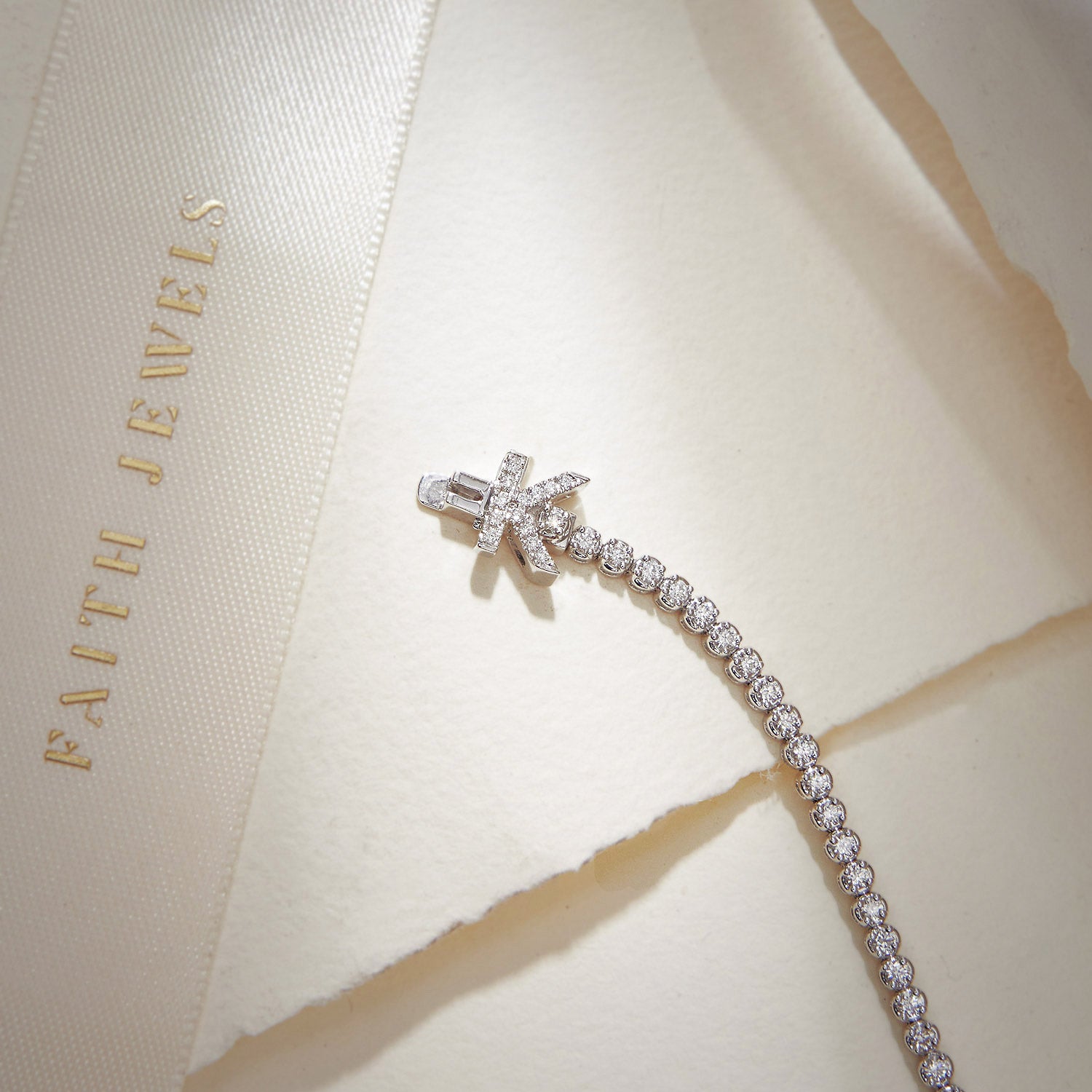 BESPOKE DIAMOND INITIAL TENNIS BRACELET