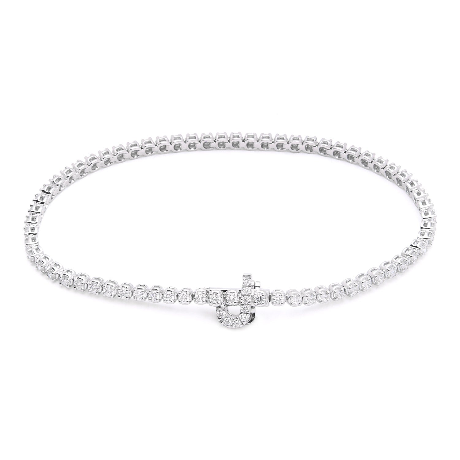 BESPOKE DIAMOND INITIAL TENNIS BRACELET