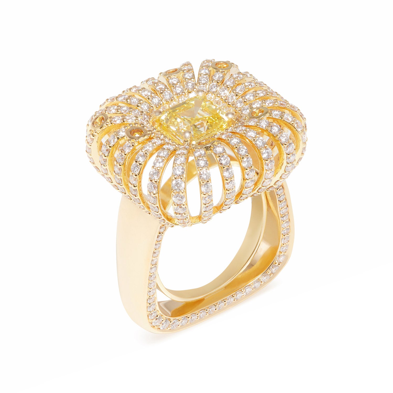 MIRAGIO YELLOW DIAMOND RING - SOLD