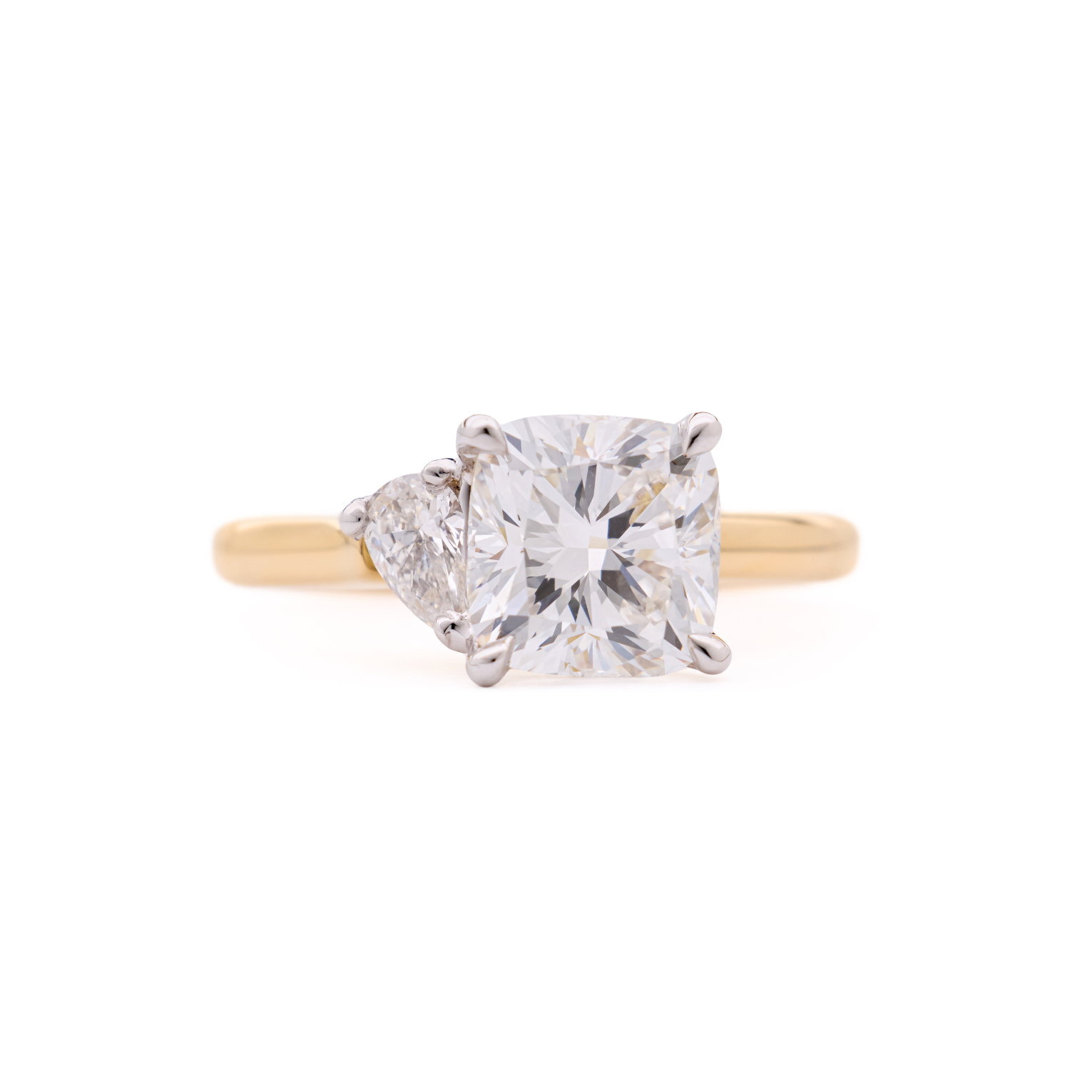 DUETTO CUSHION DIAMOND ENGAGEMENT RING