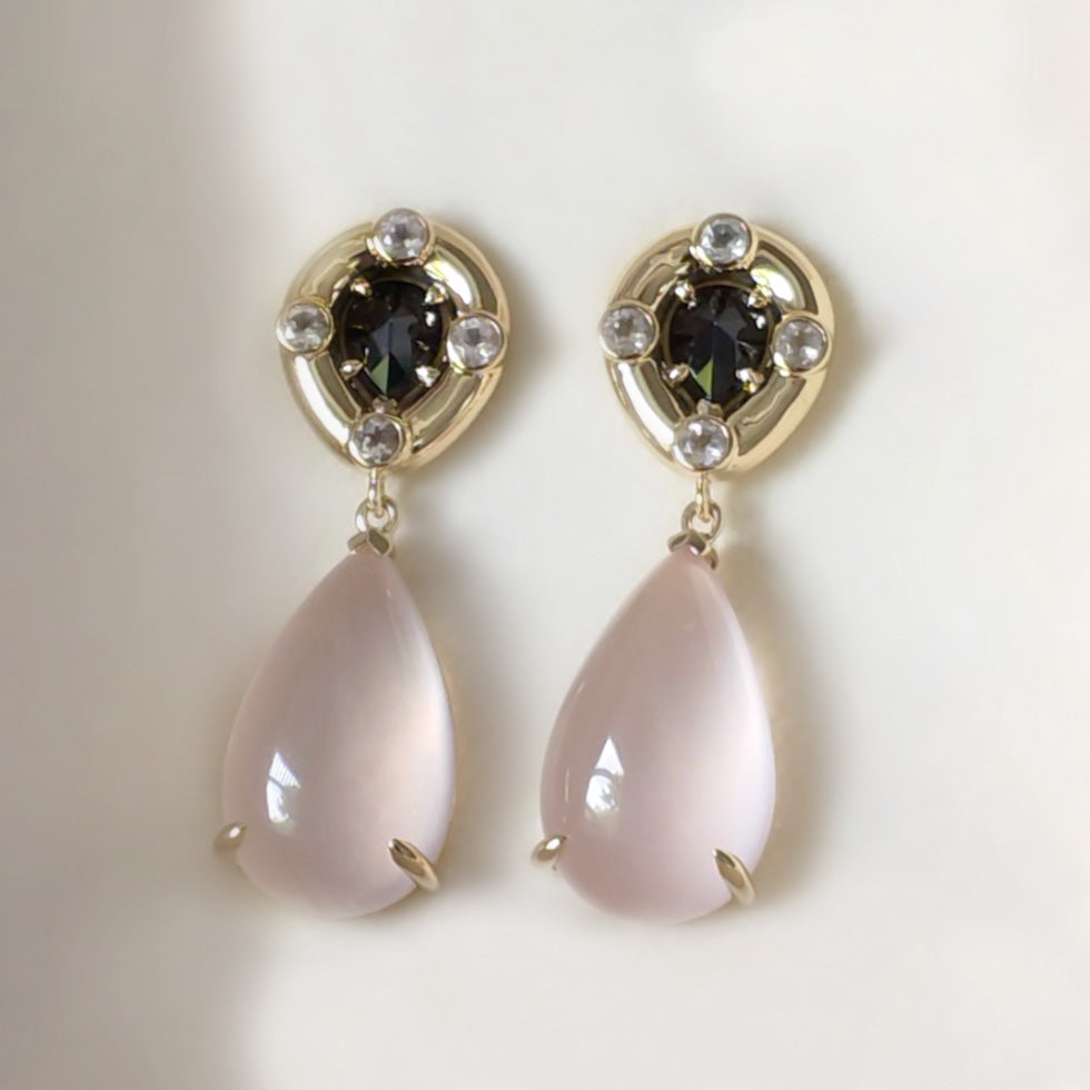 KK CABOCHON EARRINGS - SOLD