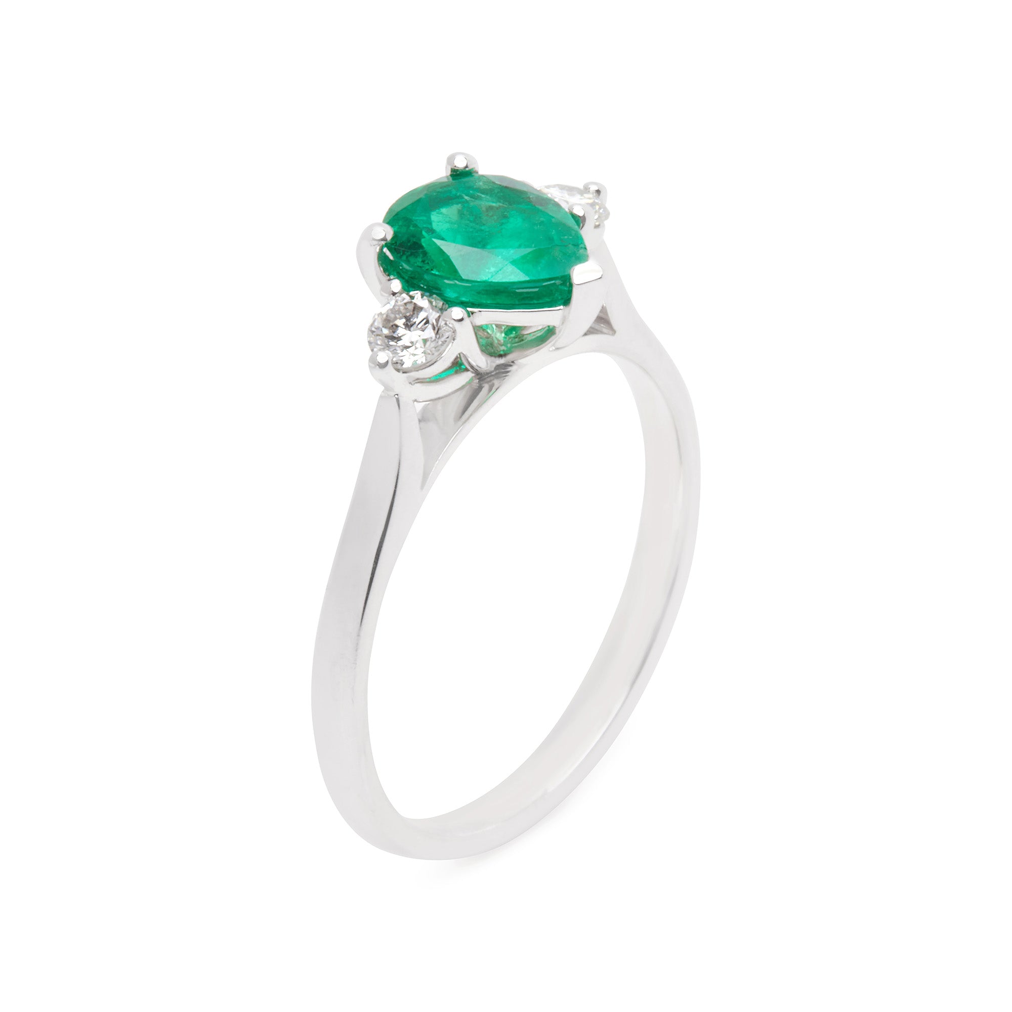 Nicole Emerald Trilogy Ring - SOLD